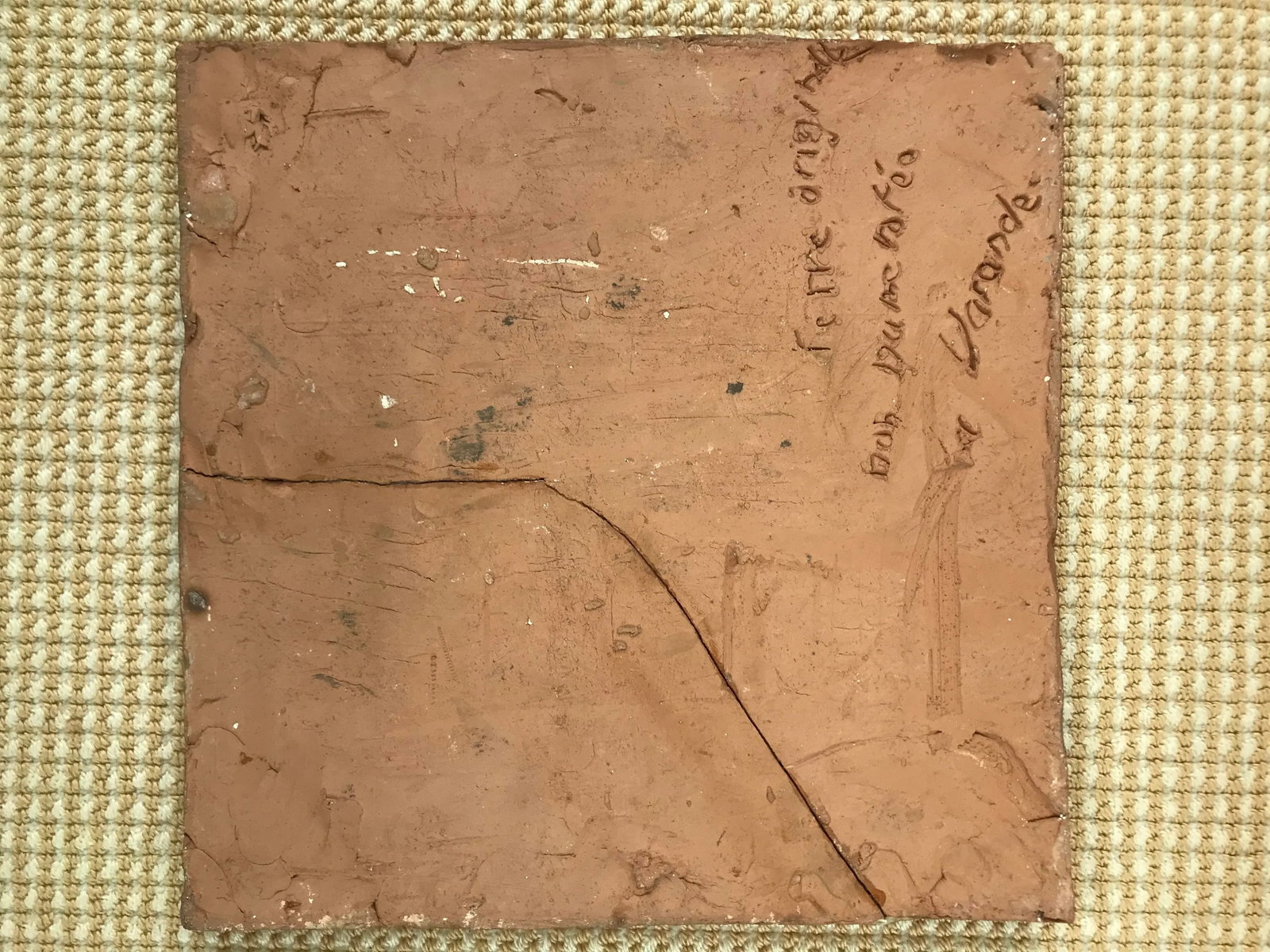 1990s Terracotta Bas Relief by Marie La Varende - 10