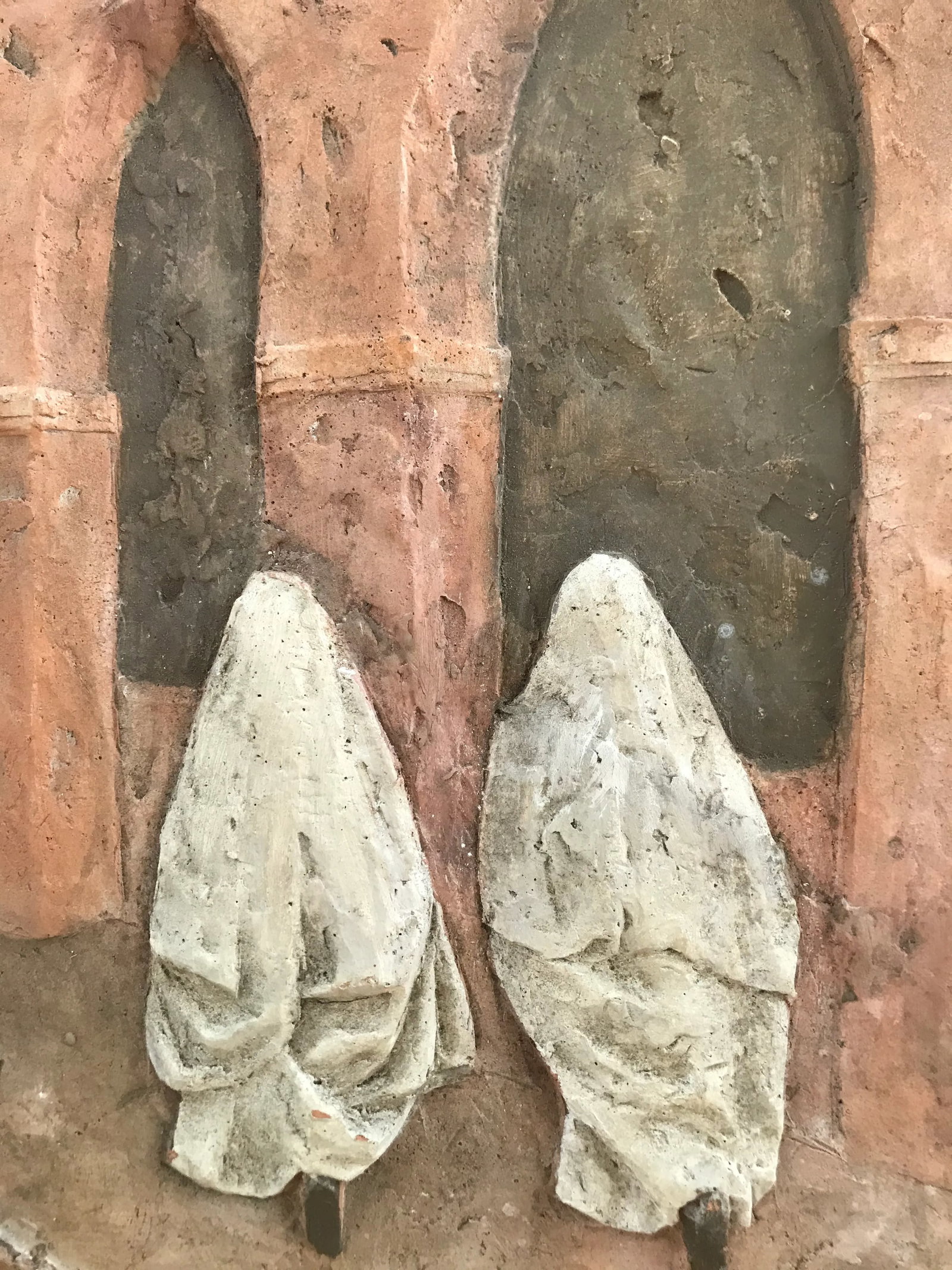 1990s Terracotta Bas Relief by Marie La Varende - 4
