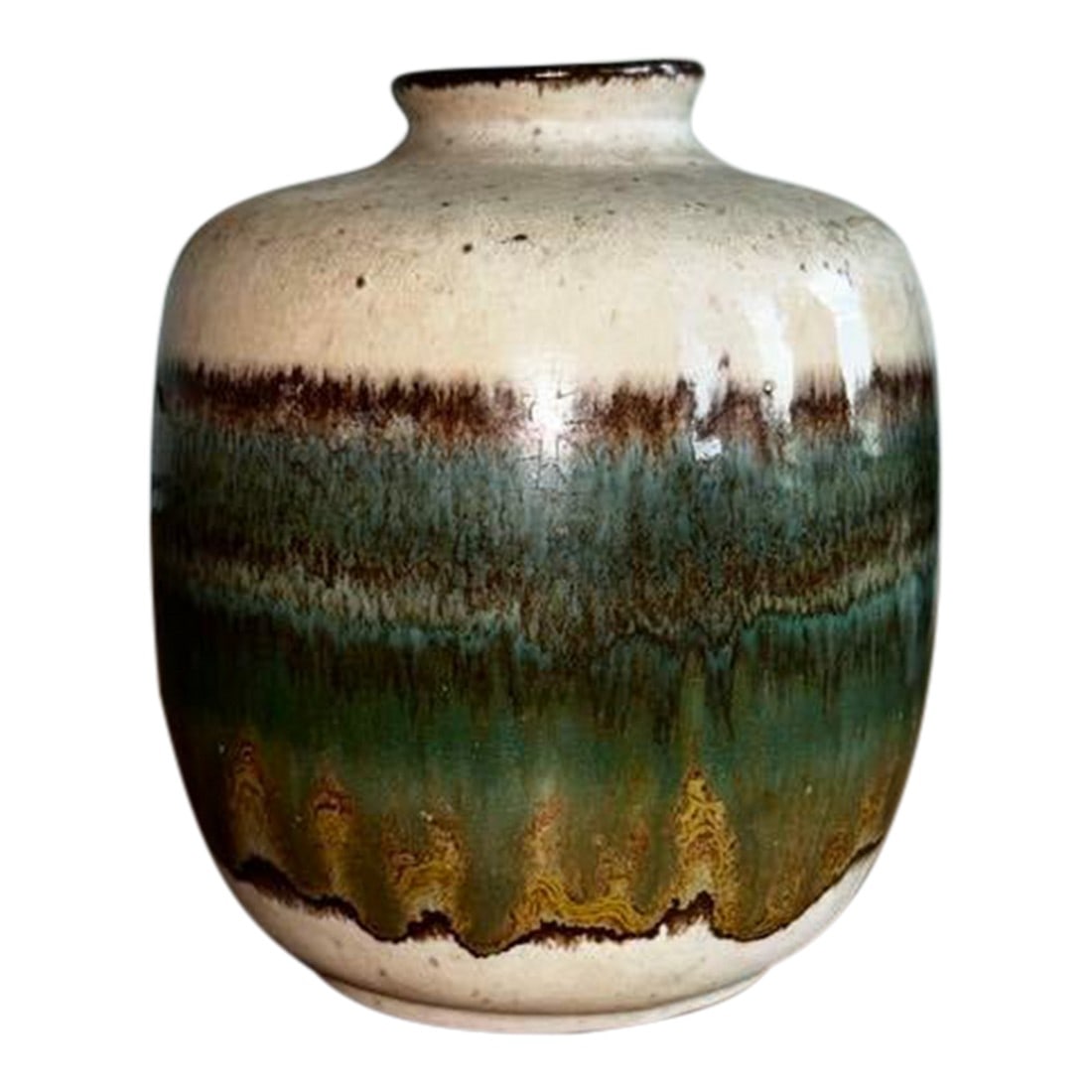 Antique Marzi & Remy German Stoneware Studio Pottery Vase With Drip Glaze (1 of 4)