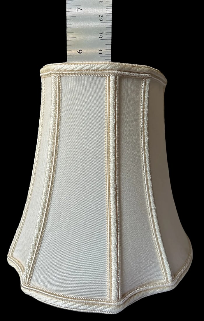 Vintage Canterbury Silk Bell Lampshade – Hand-Tailored in Brooklyn, Ny – New Old Stock - 7