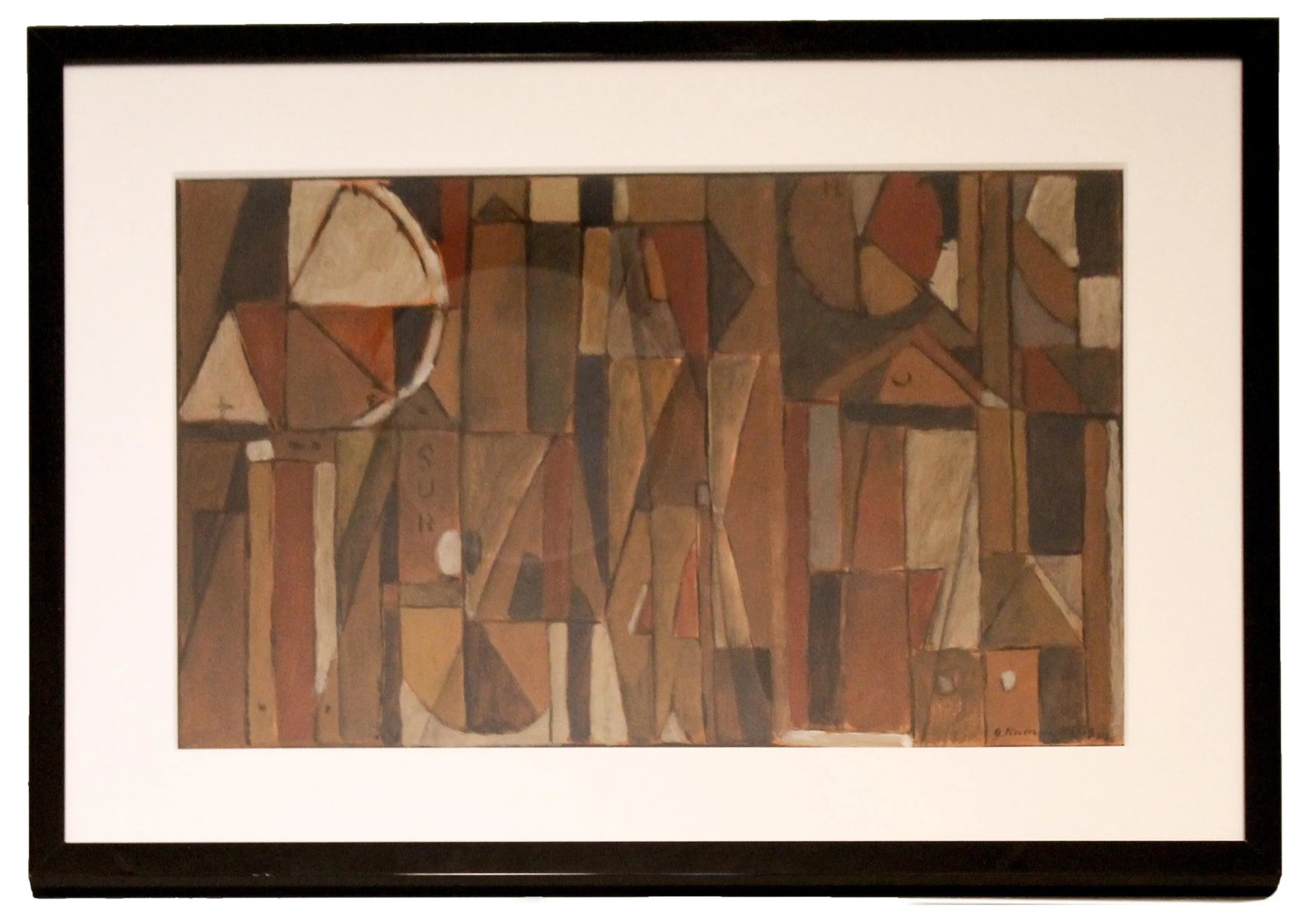 2008 "Times and Cities" Contemporary Abstract Acrylic Painting by Gabriel A. Karavokiris, Framed - 4