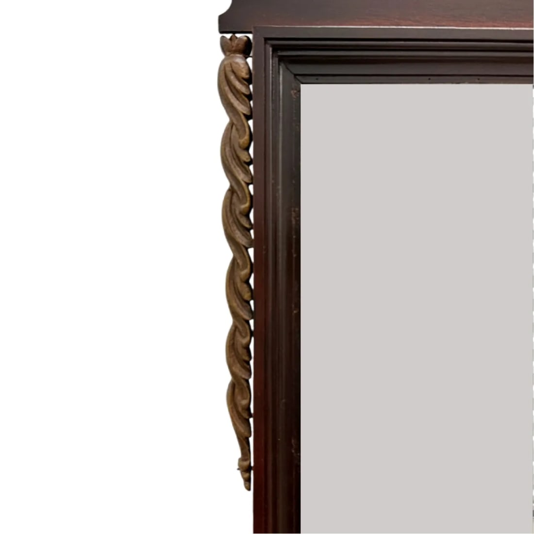 Mid-20th Century Chippendale Style Mahogany Gilt Scroll Ear Eagle Wall Mirror - 3