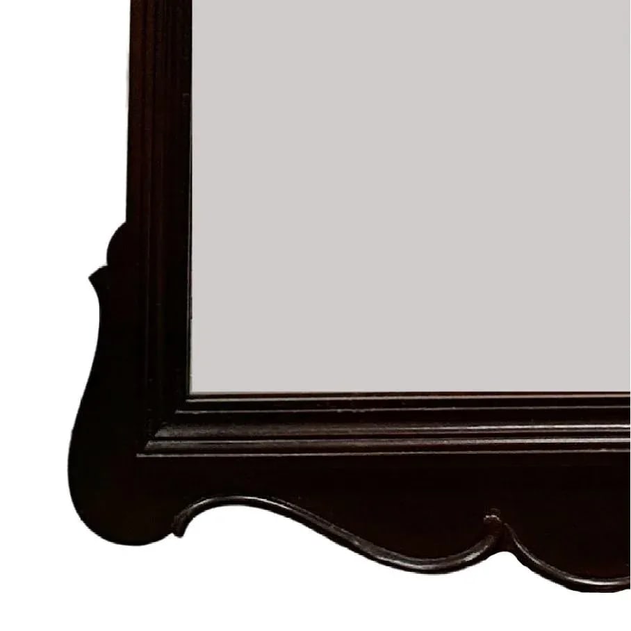 Mid-20th Century Chippendale Style Mahogany Gilt Scroll Ear Eagle Wall Mirror - 4