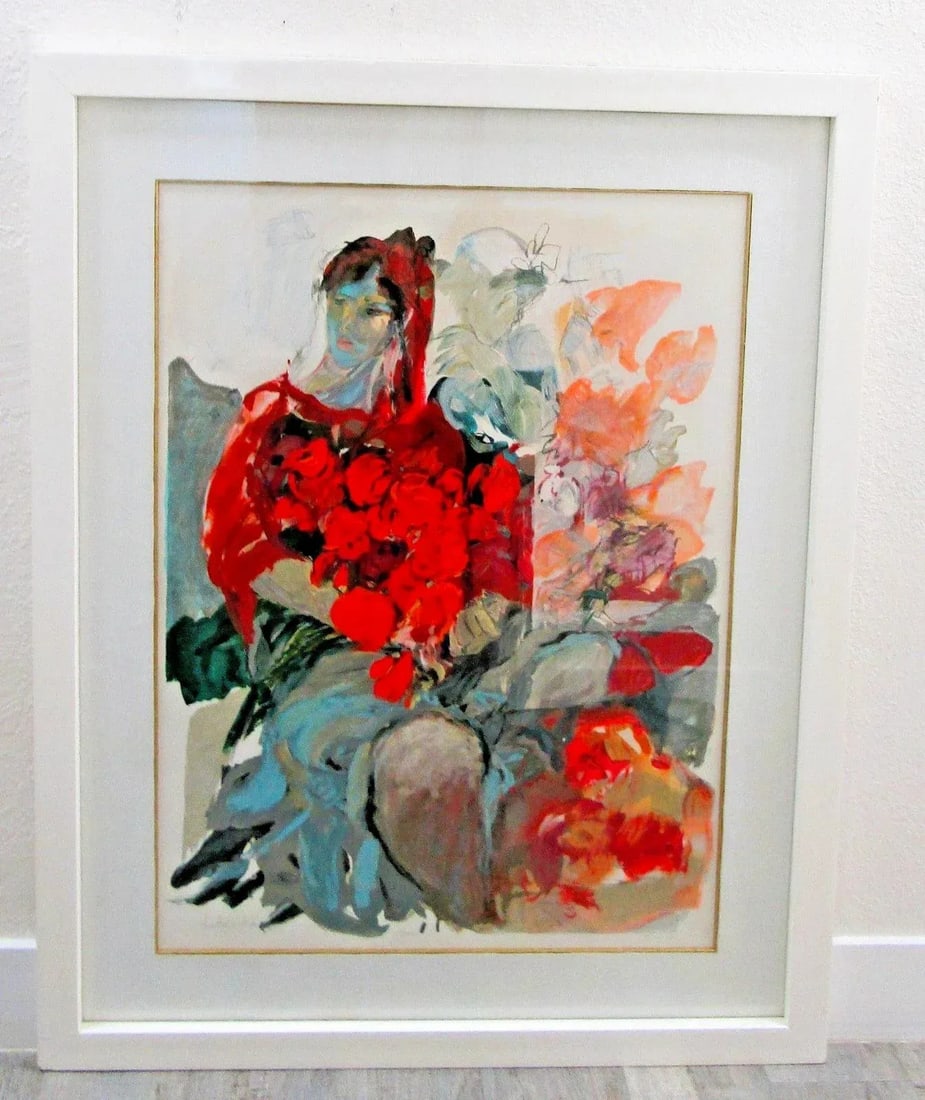 Huge Lea Avizedek La Maitresse the Mistress Signed and Numbered Framed Serigraph - 2
