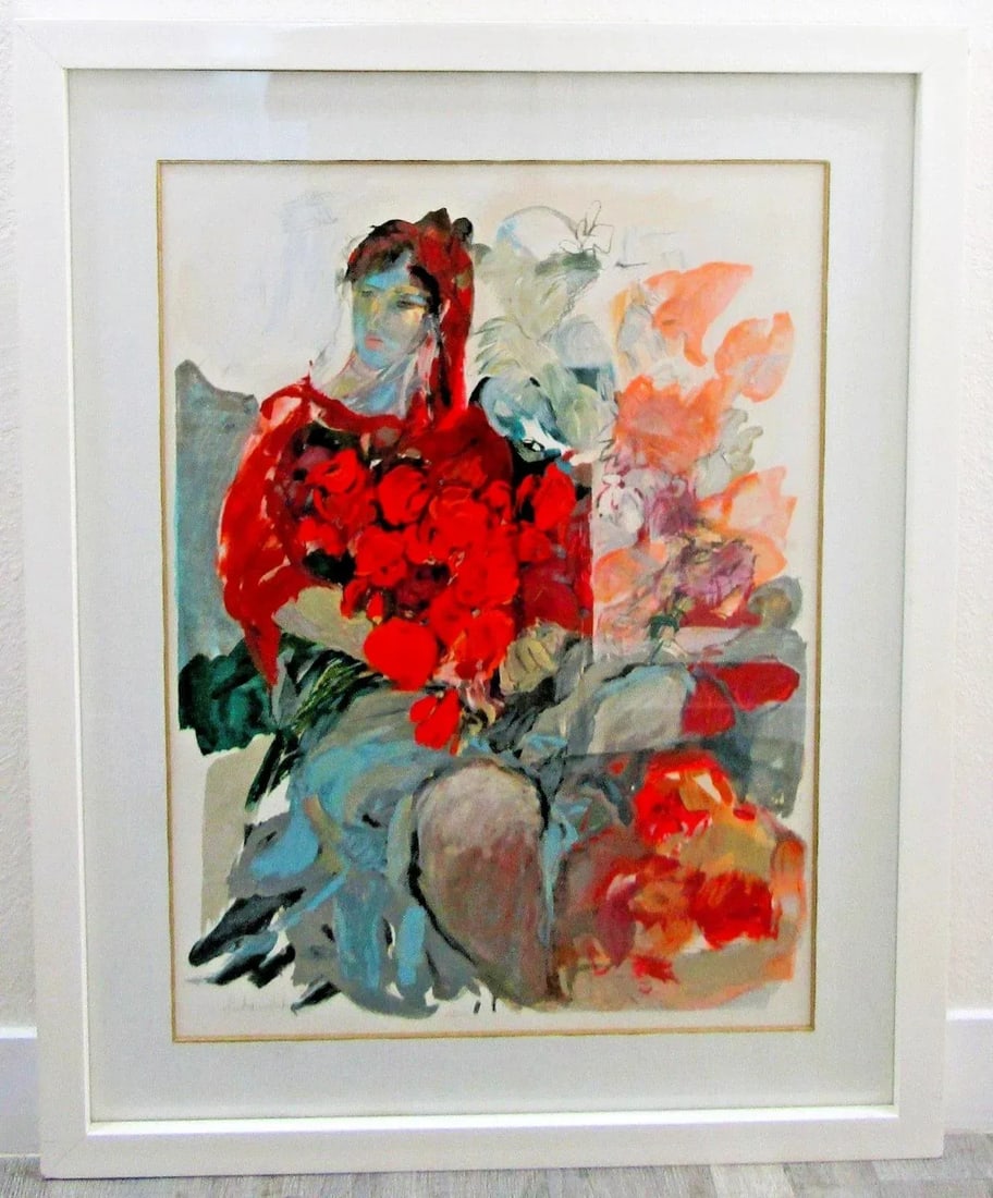 Huge Lea Avizedek La Maitresse the Mistress Signed and Numbered Framed Serigraph - 4