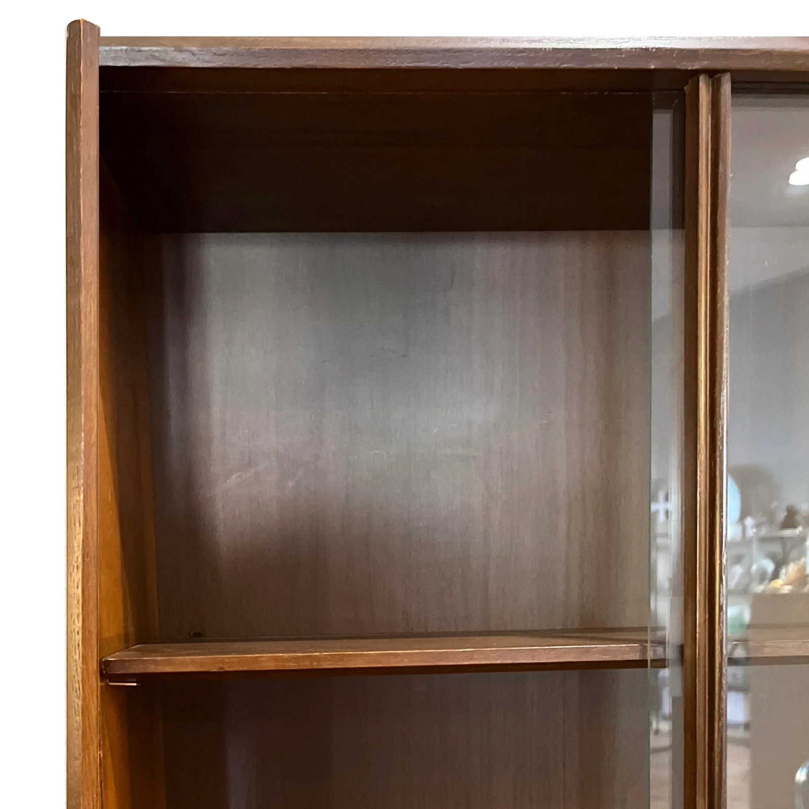 MCM Walnut Dining Cabinet Hutch by Keller Furniture Circa 1969 - 4