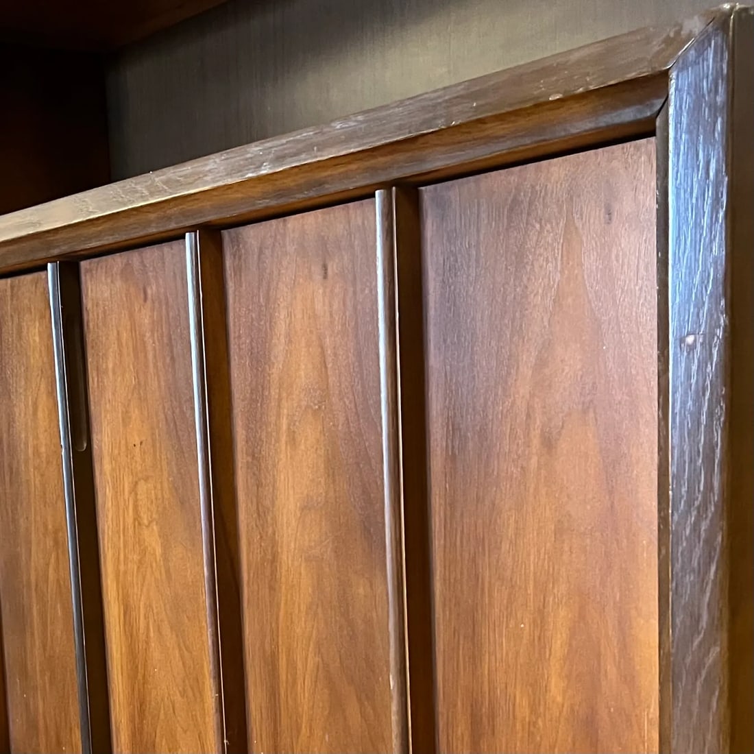 MCM Walnut Dining Cabinet Hutch by Keller Furniture Circa 1969 - 9