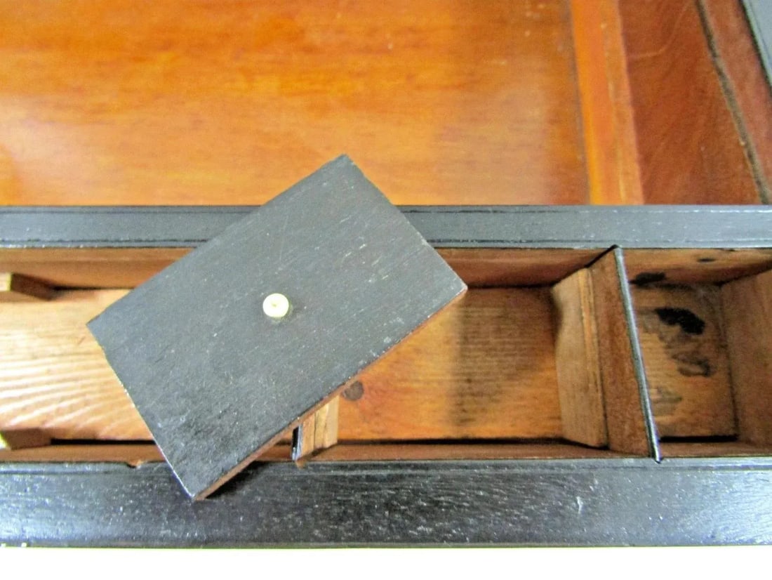 Victorian Burr Walnut Parquetry Inlaid Writing Slope Portable Desk Turnbridge - 10