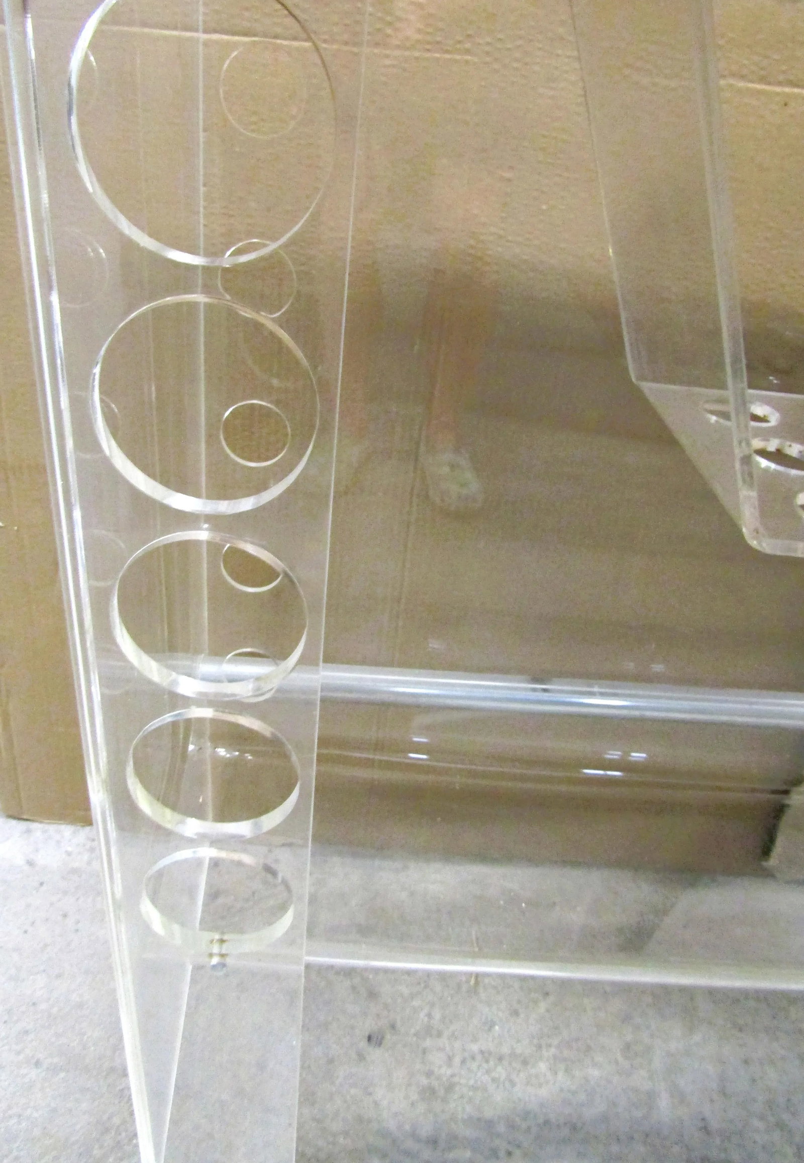 Large Luigi Bardini Mid-Century Modern Illuminated Lucite Bar With Drawer - 14