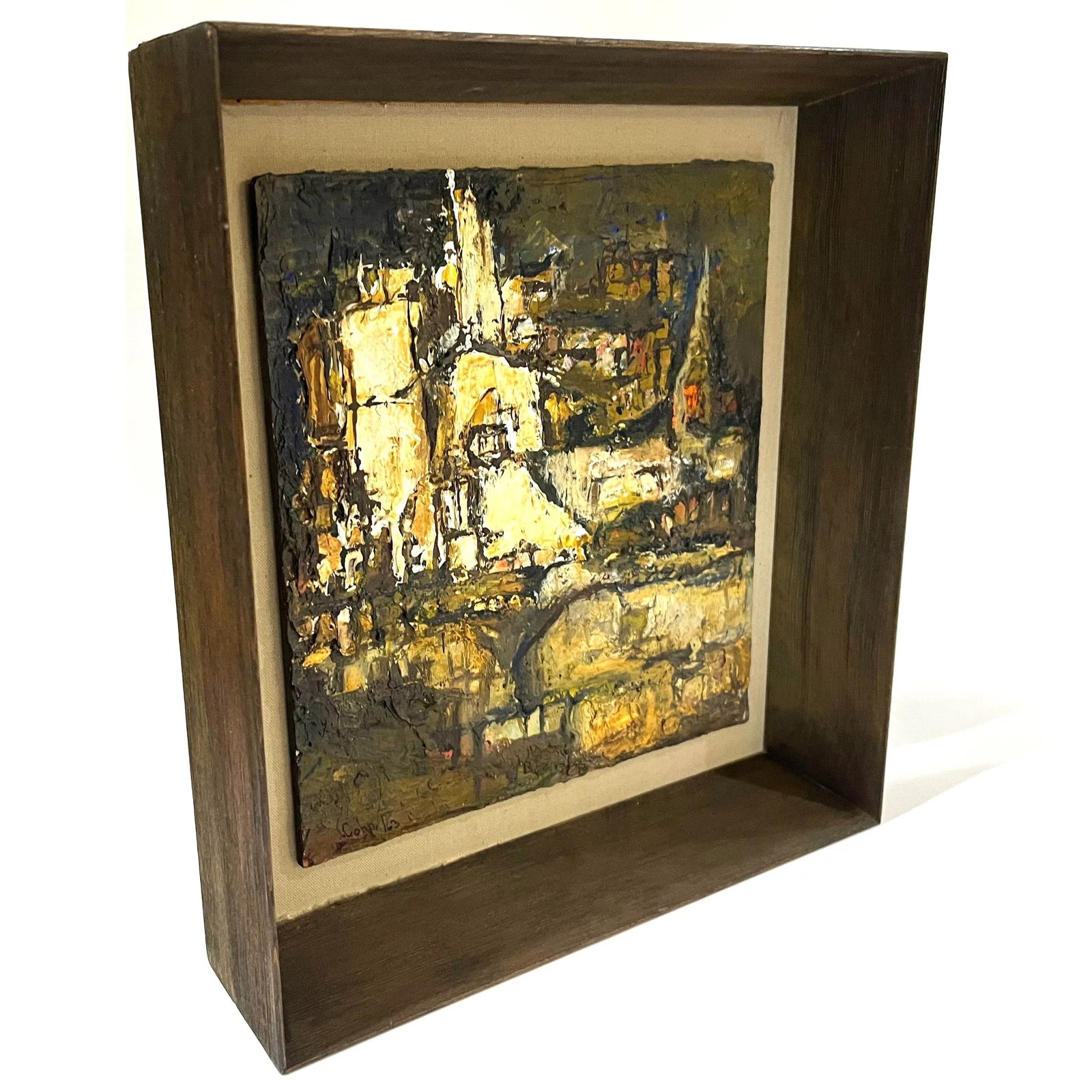 1963 Abstract Italian Landscape Painting - Cohn - 2