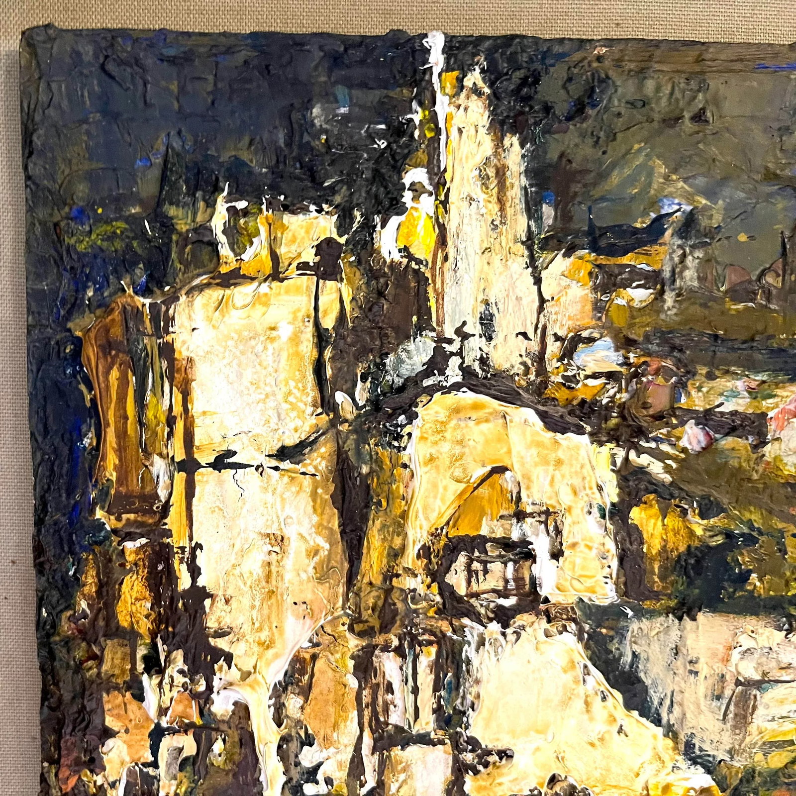 1963 Abstract Italian Landscape Painting - Cohn - 4