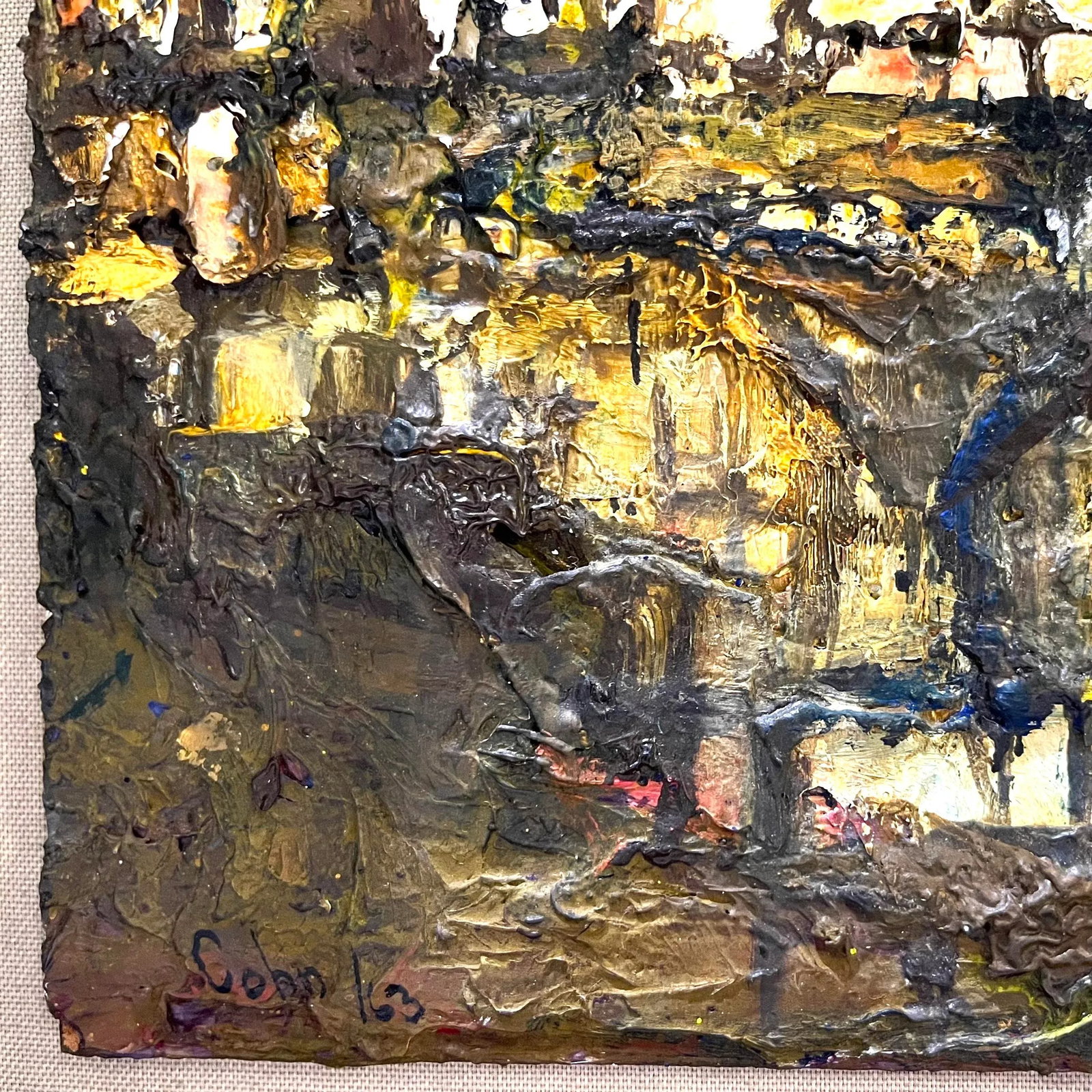 1963 Abstract Italian Landscape Painting - Cohn - 7
