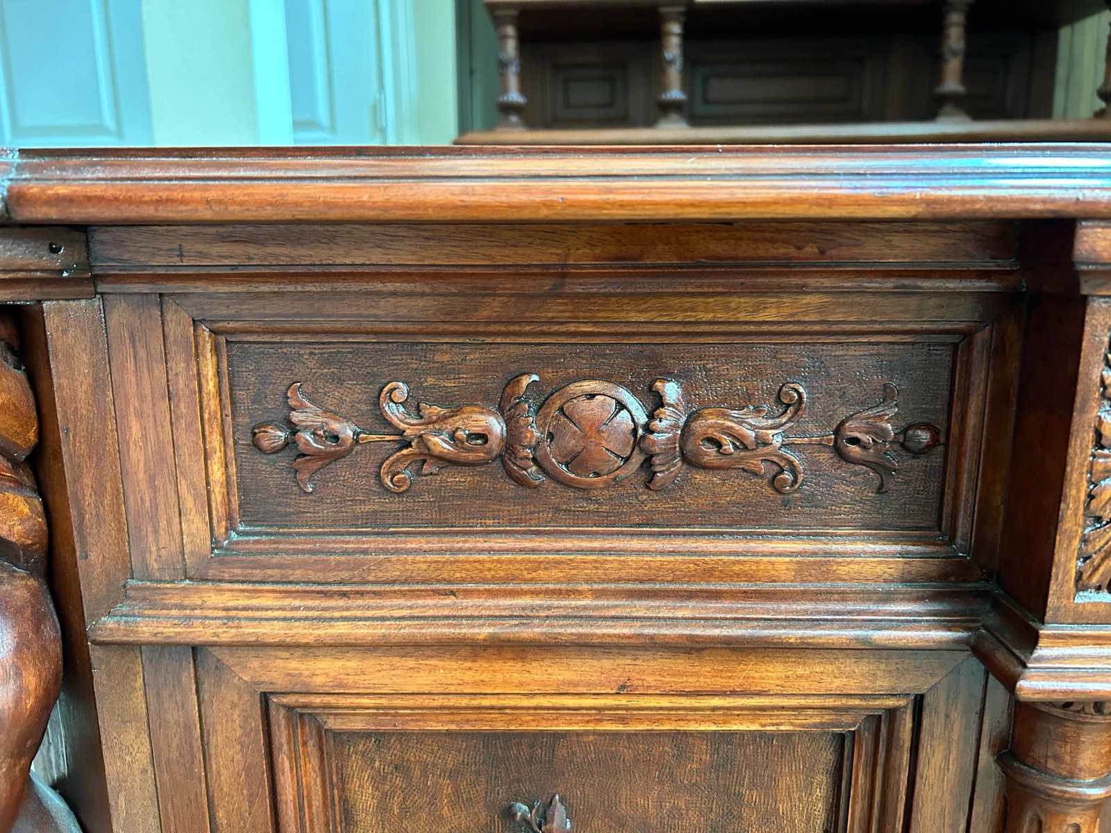 Antique Renaissance Revival Executive Desk - 6