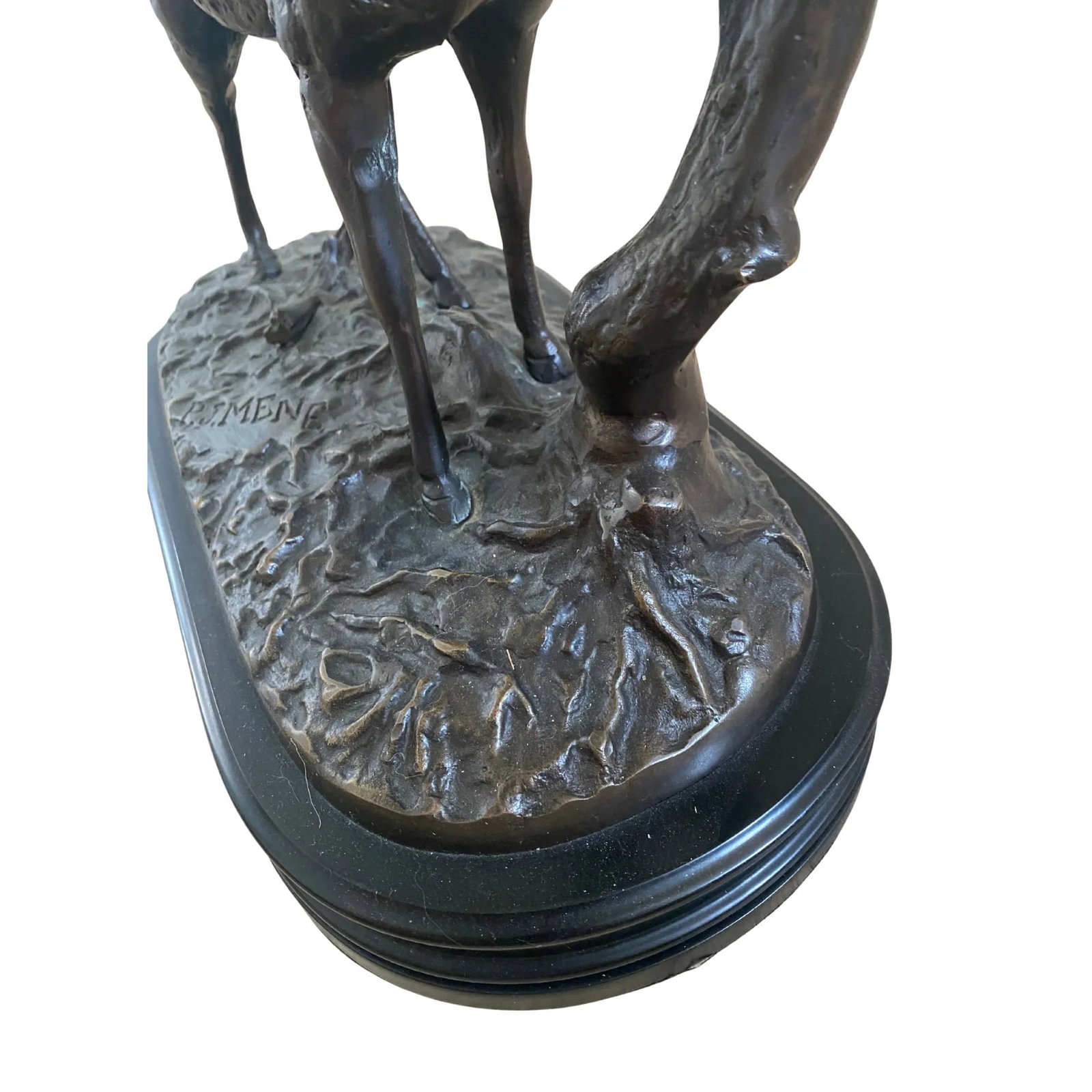 Pierre Jules MÃªne Bronze Sculpture of "Cerf Bra Ant" (Bellowing Stag), French Animalier - 11