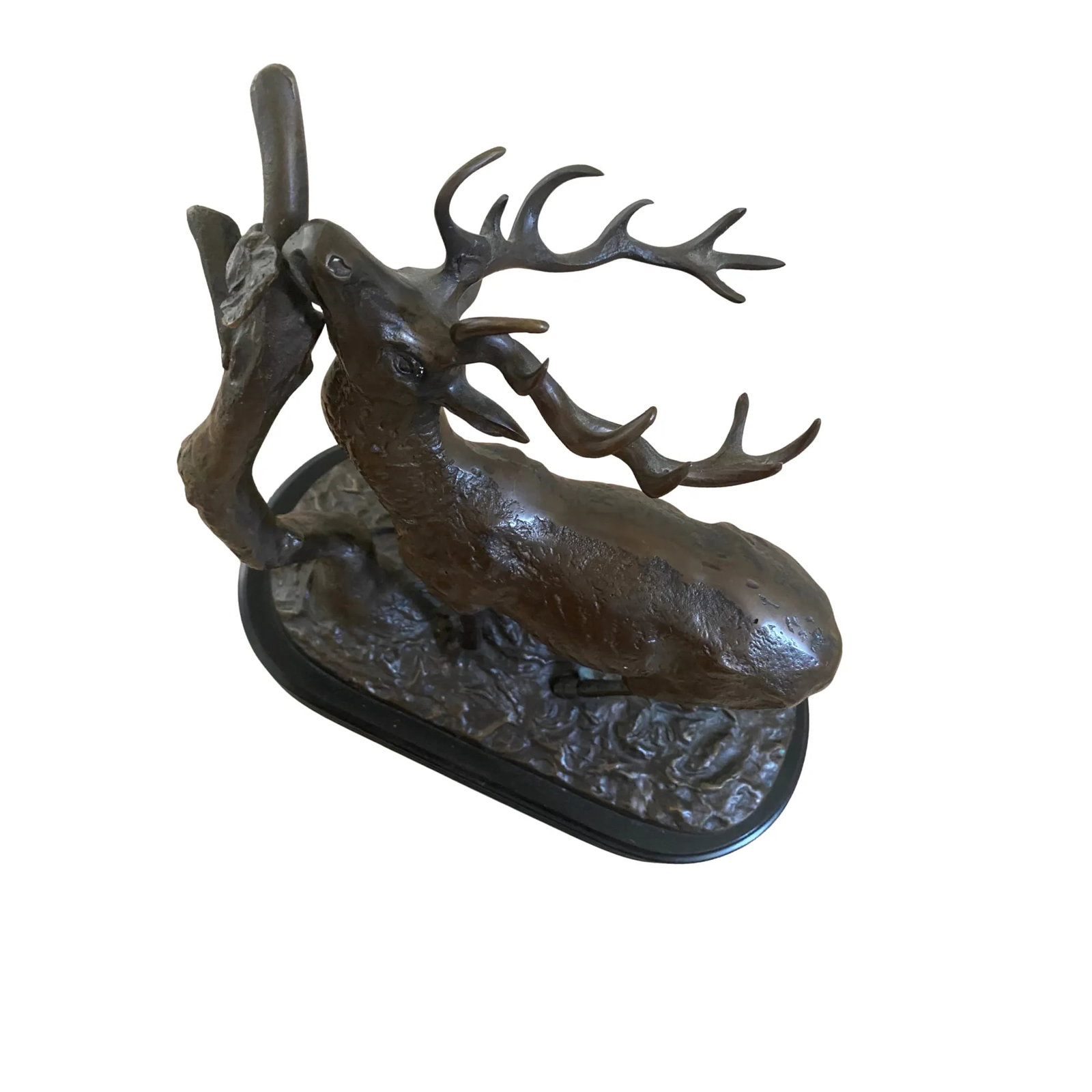 Pierre Jules MÃªne Bronze Sculpture of "Cerf Bra Ant" (Bellowing Stag), French Animalier - 5