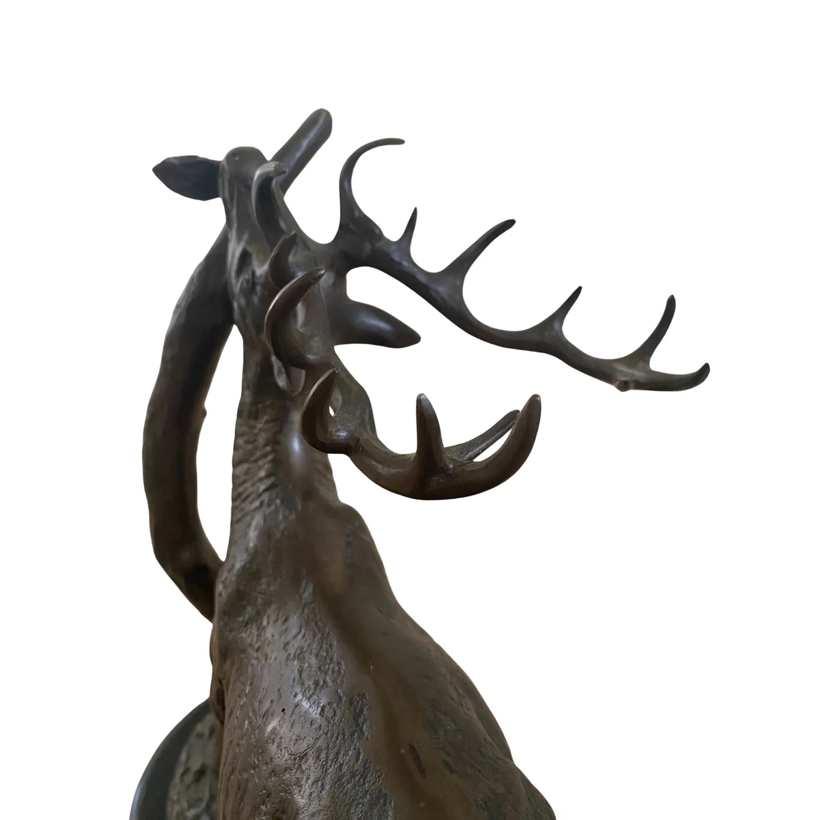 Pierre Jules MÃªne Bronze Sculpture of "Cerf Bra Ant" (Bellowing Stag), French Animalier - 7