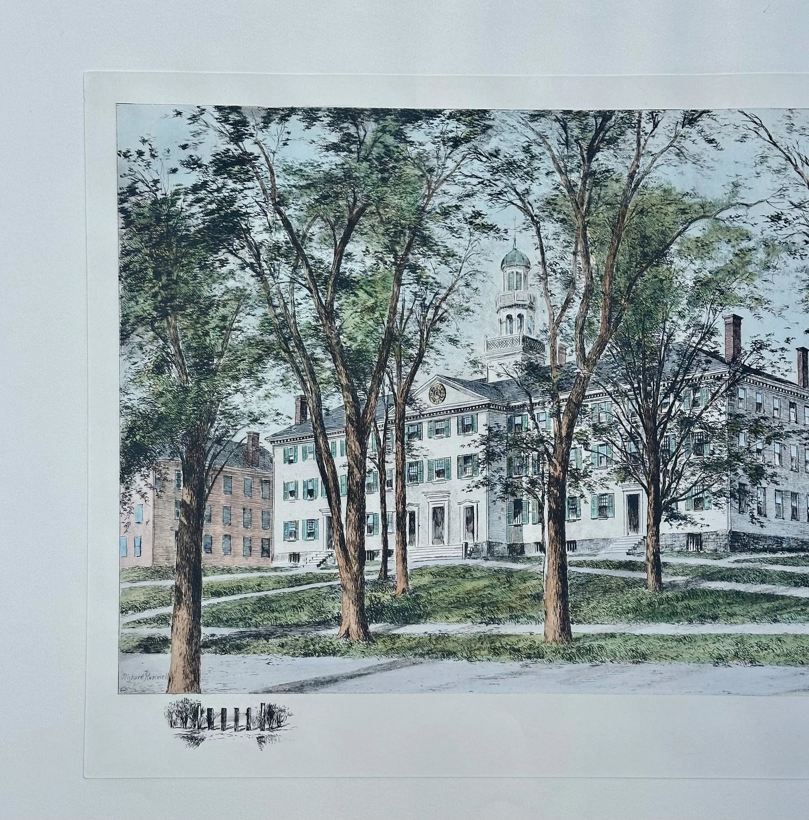 Dartmouth College Early 20th Century Antique Print - 4