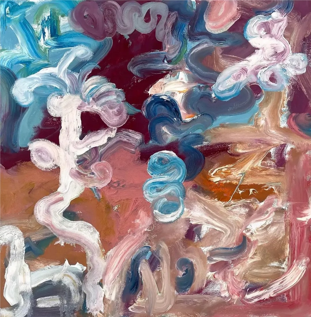 Matthew Izzo Abstract Oil Painting on Canvas - Signed (1 of 6)