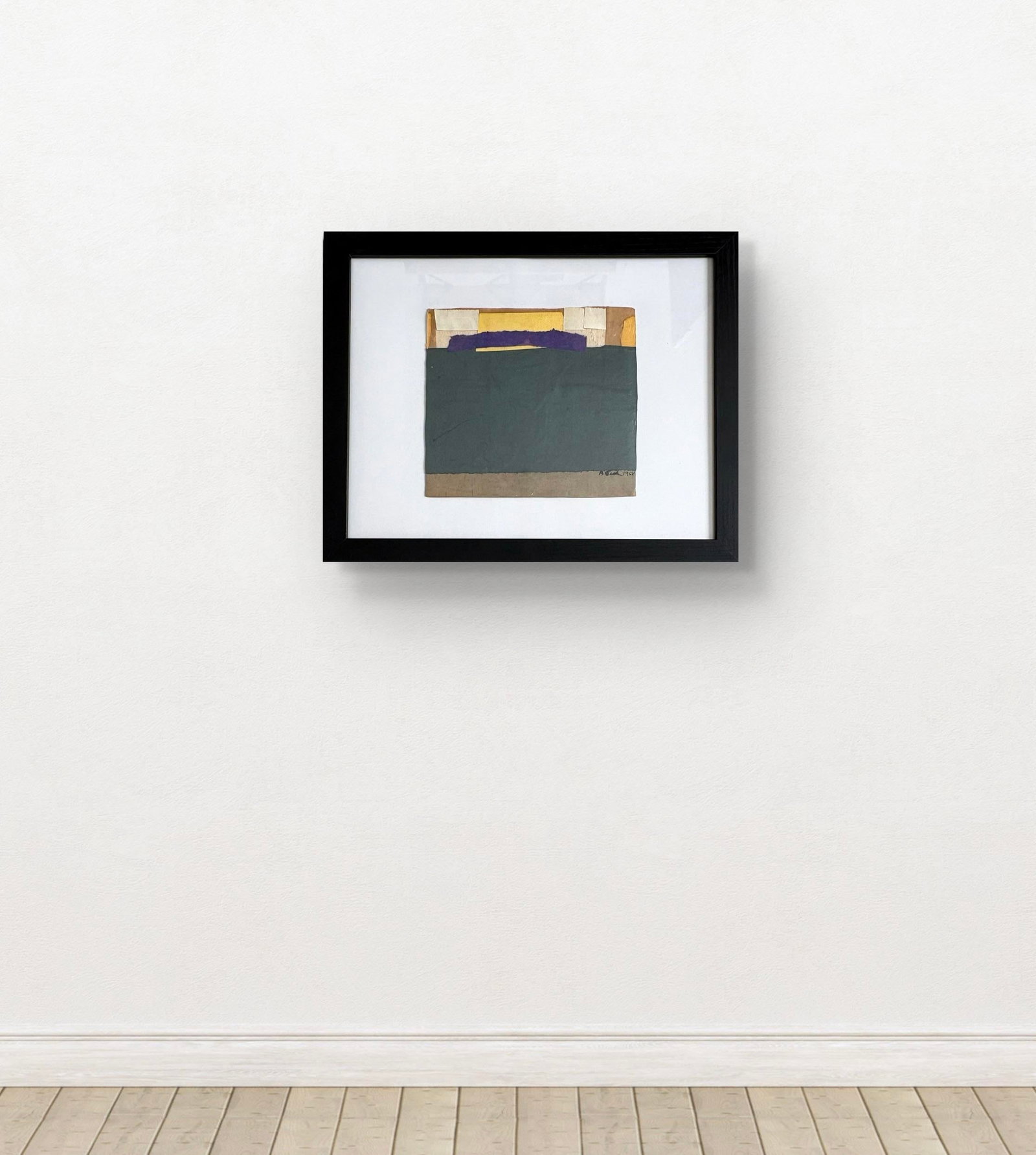 Barbara Beck 1968 Paper Collage Framed - 3