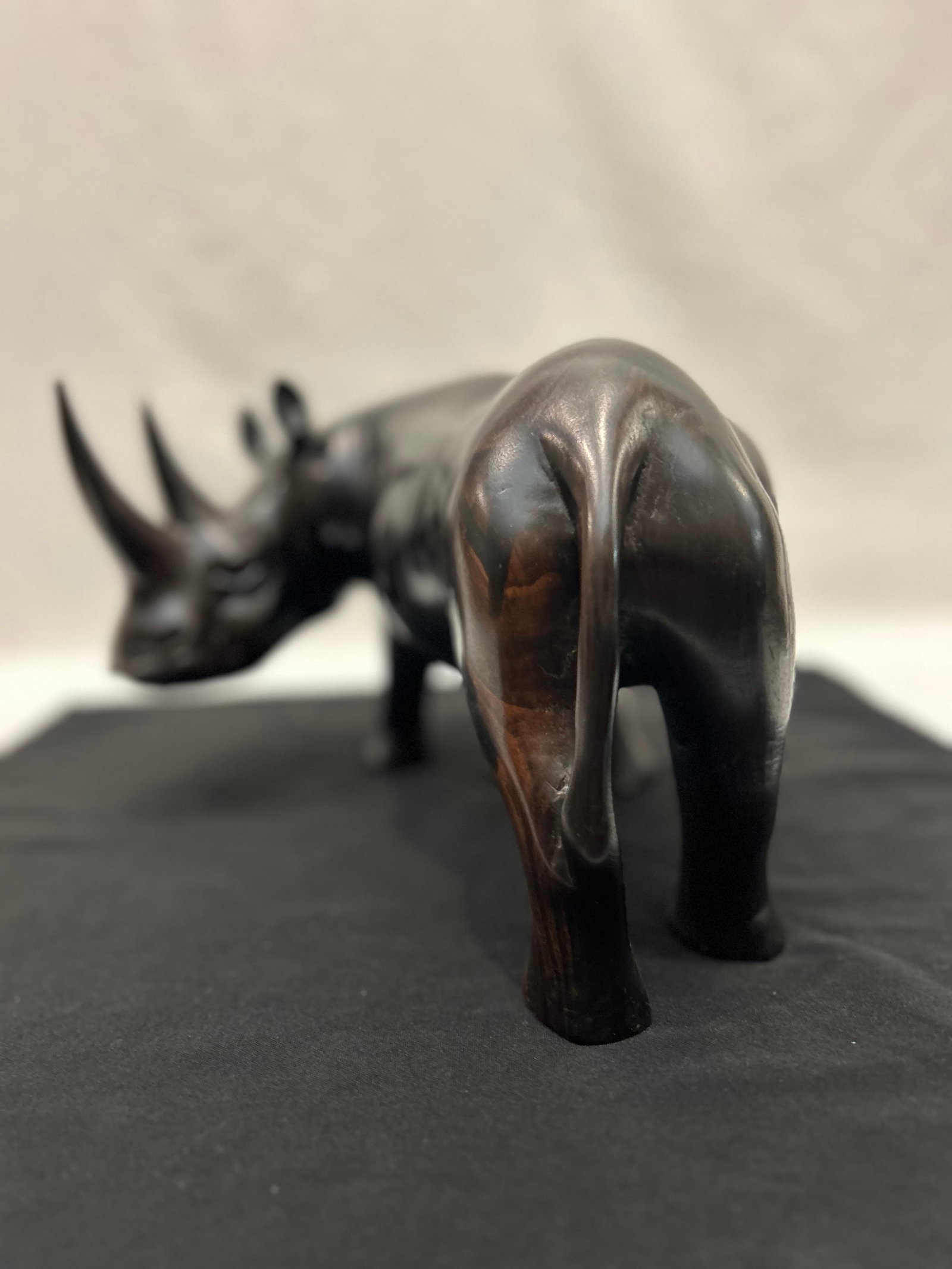African Blackwood Rhinoceros Figure (Tanzania) - 3