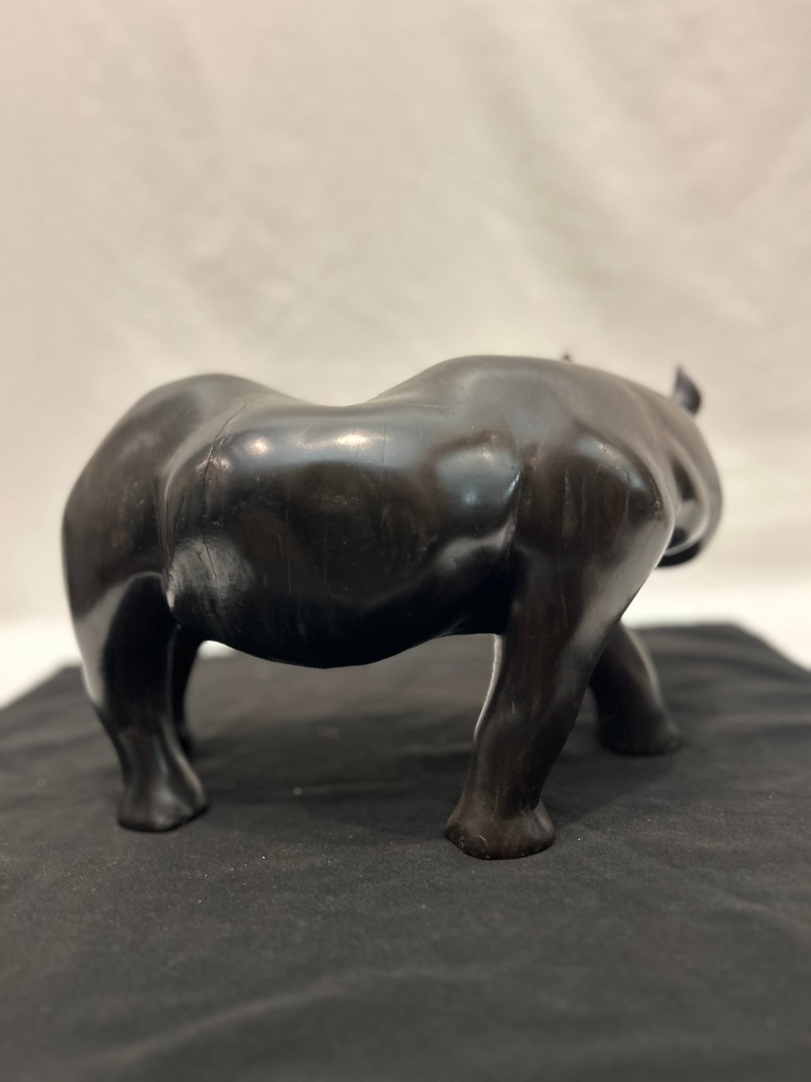 African Blackwood Rhinoceros Figure (Tanzania) - 4