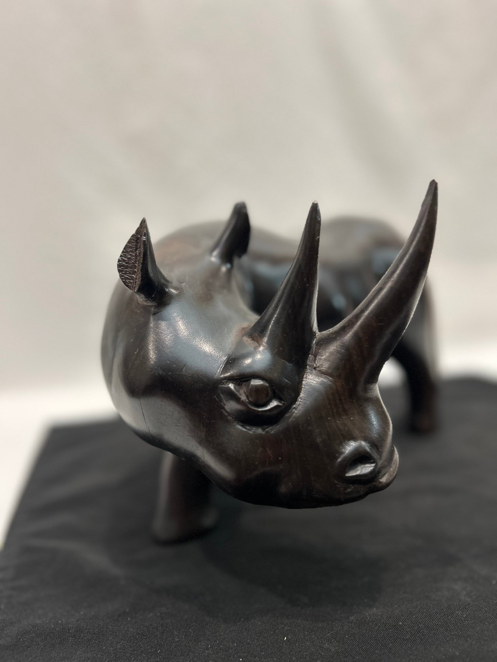 African Blackwood Rhinoceros Figure (Tanzania) - 5