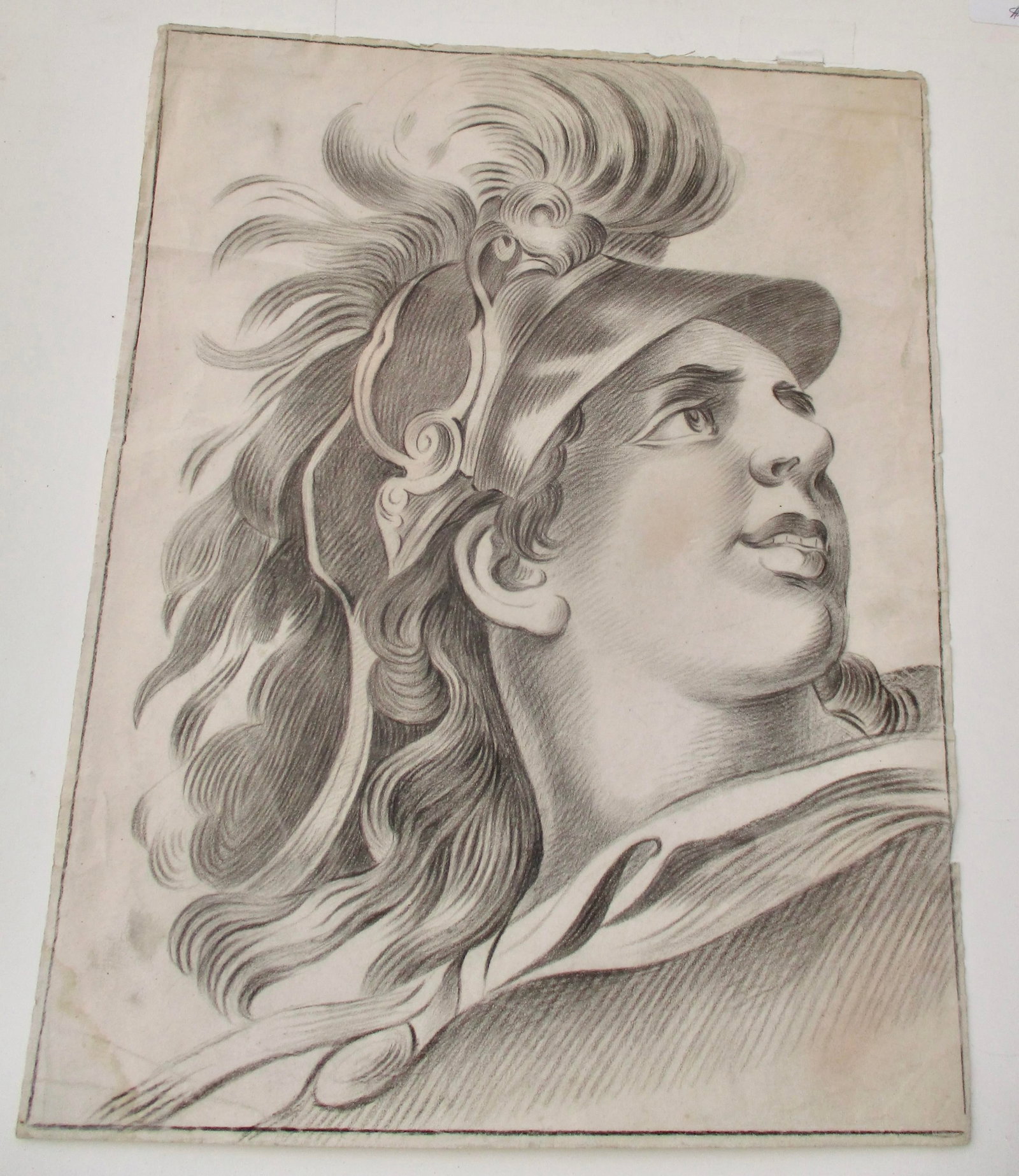 Modern Pencil Sketch of a Classical Head - 3