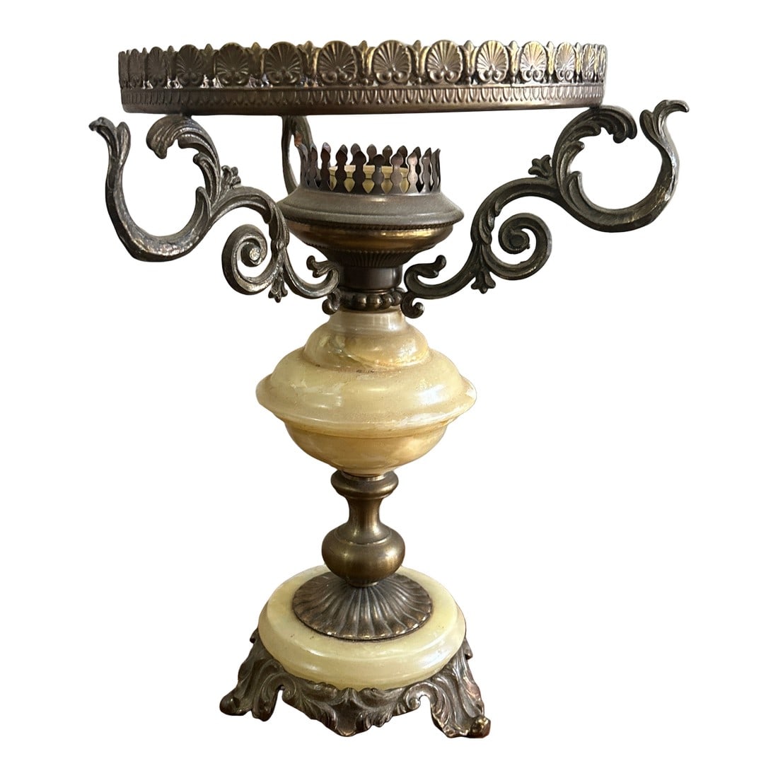 Vintage 1970s Brass and Marble Hurricane Lamp: Up for consideration is a beautiful vintage brass and marble hurricane lamp. This is such a lovely piece that would look perfect in your home, and it is a great conversation starter for your guests.