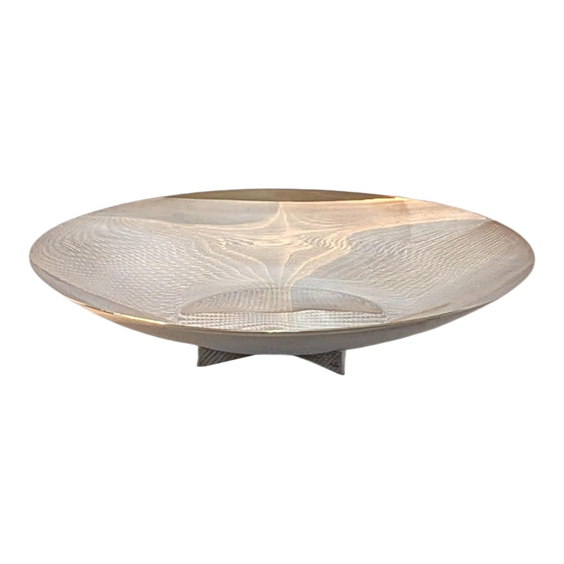X-Base 12-Inch Plate by Richard Meier for Swid Powell Vintage 1980s Silverplate (1 of 8)