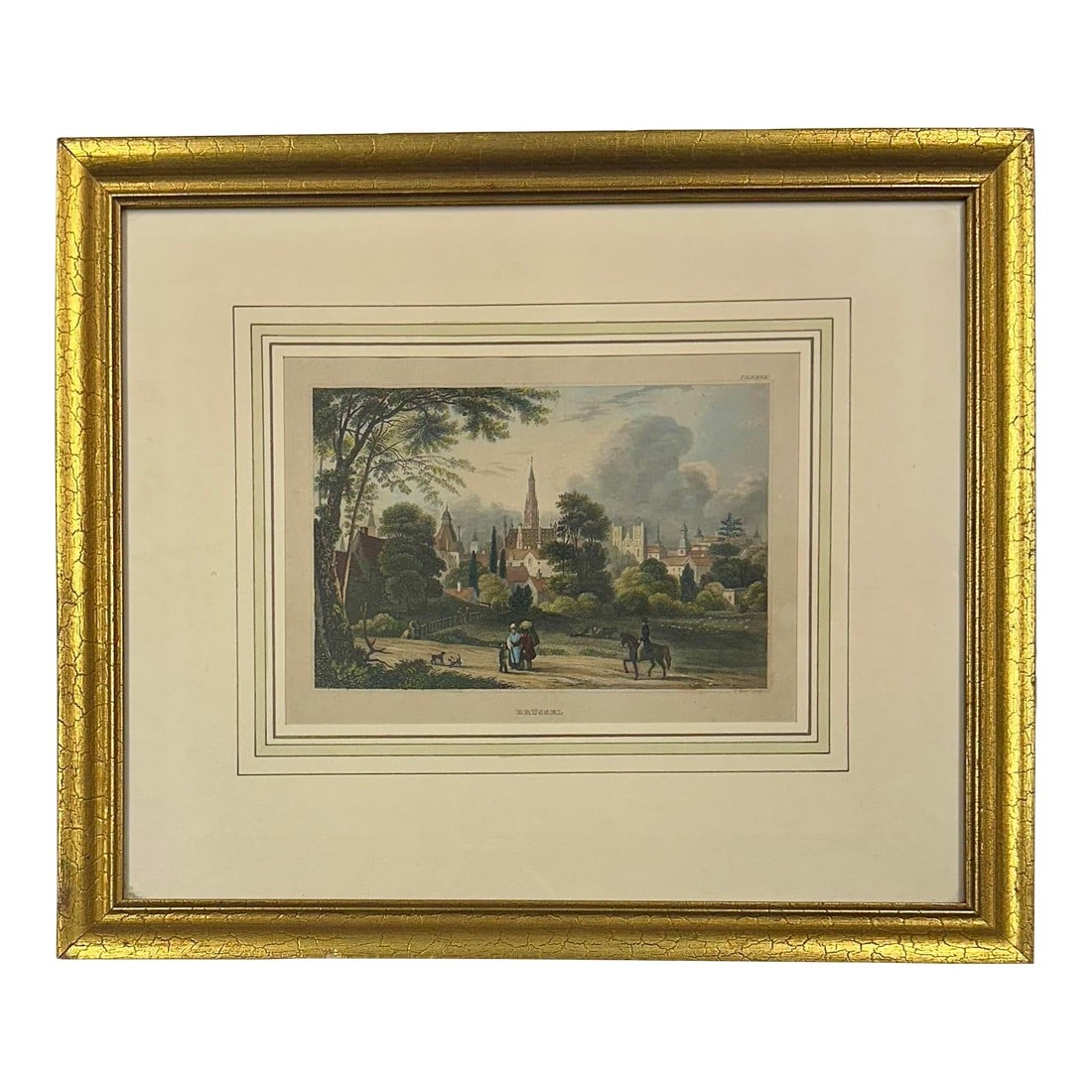 Brussels: Upper Largo & Church, Original Print, 1840 (Framed) (1 of 5)