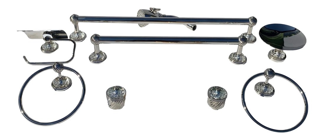 THG Paris Faucet, Handles, Towel Bars, Towel Rings, Soap Dish, Tp Holder and Shower Head - 13 Pieces (1 of 13)