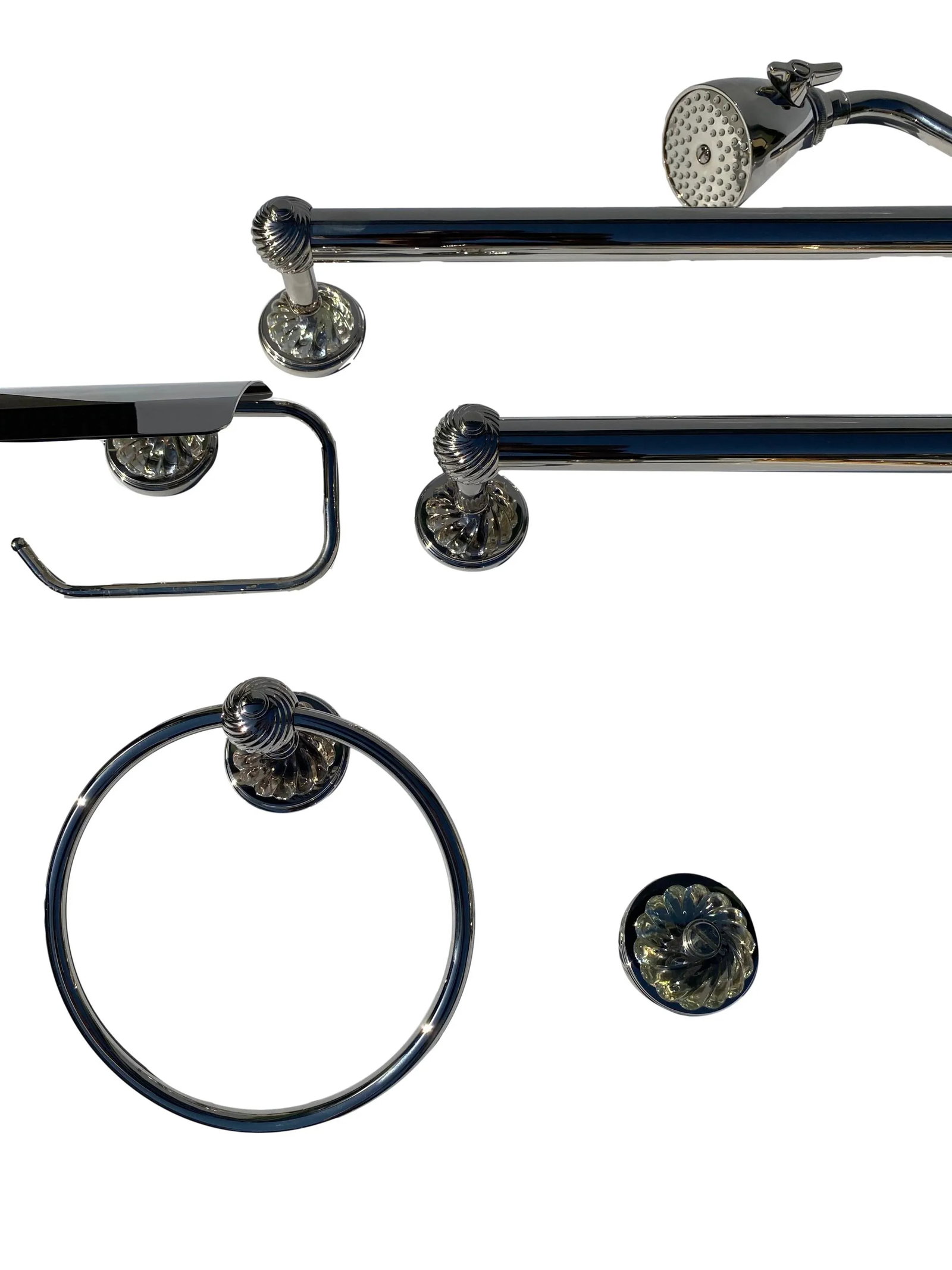 THG Paris Faucet, Handles, Towel Bars, Towel Rings, Soap Dish, Tp Holder and Shower Head - 13 Pieces - 3