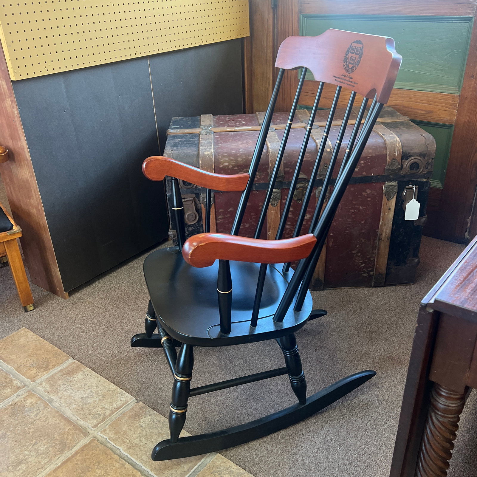 Harvard University Boston Rocker Black and Gold - 9