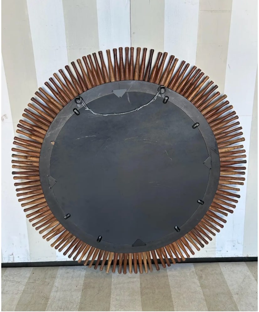 48" Round Rolling Pin Starburst Mirror - 3