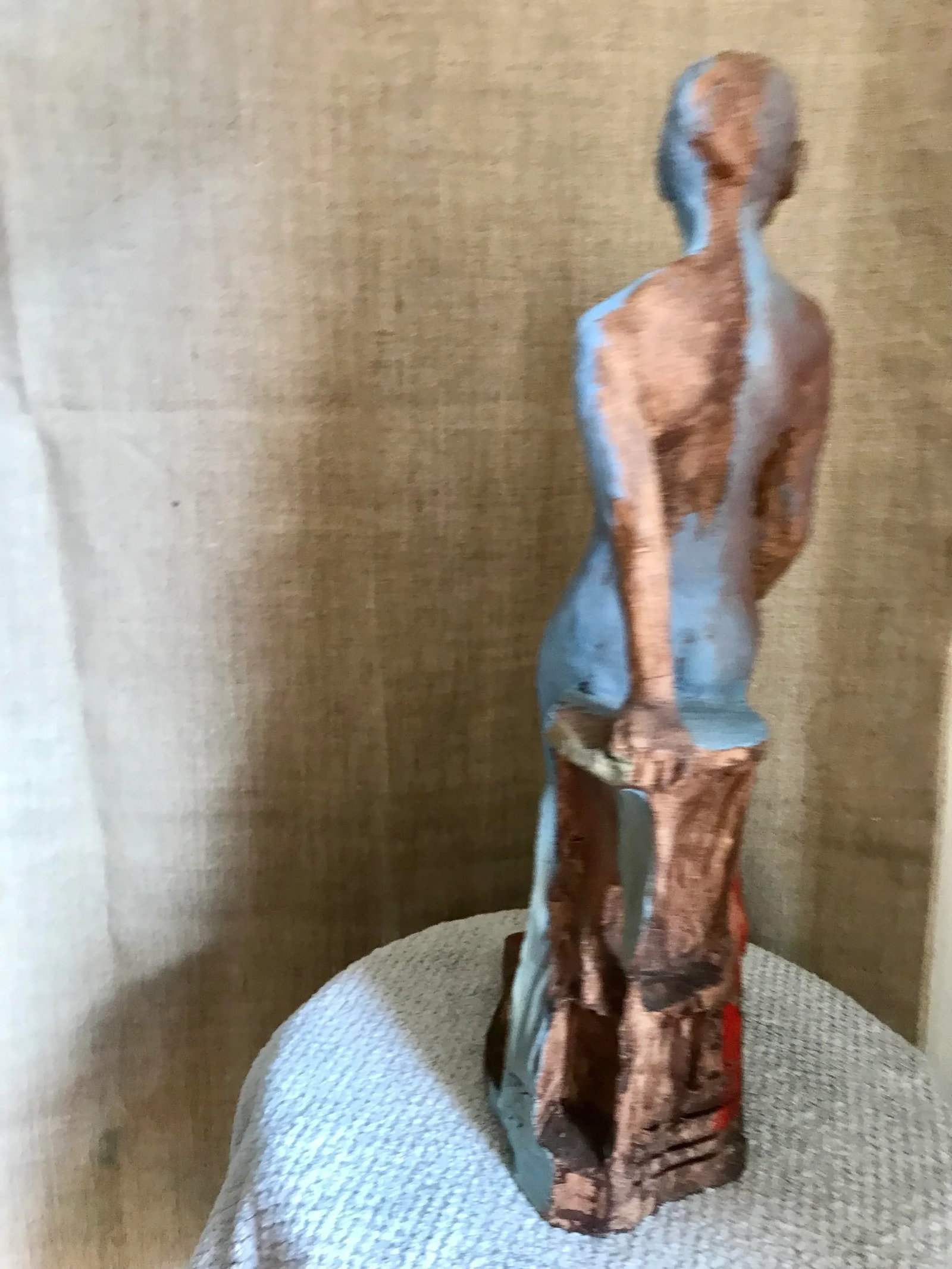 Contemporary Abstract Figurative Painted Clay Sculpture by Murat Kaboulov - 4