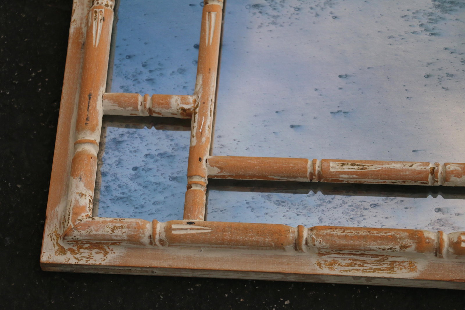 Vintage Italian Faux Bamboo Greek Key Wall Mirror, 1970s - 14