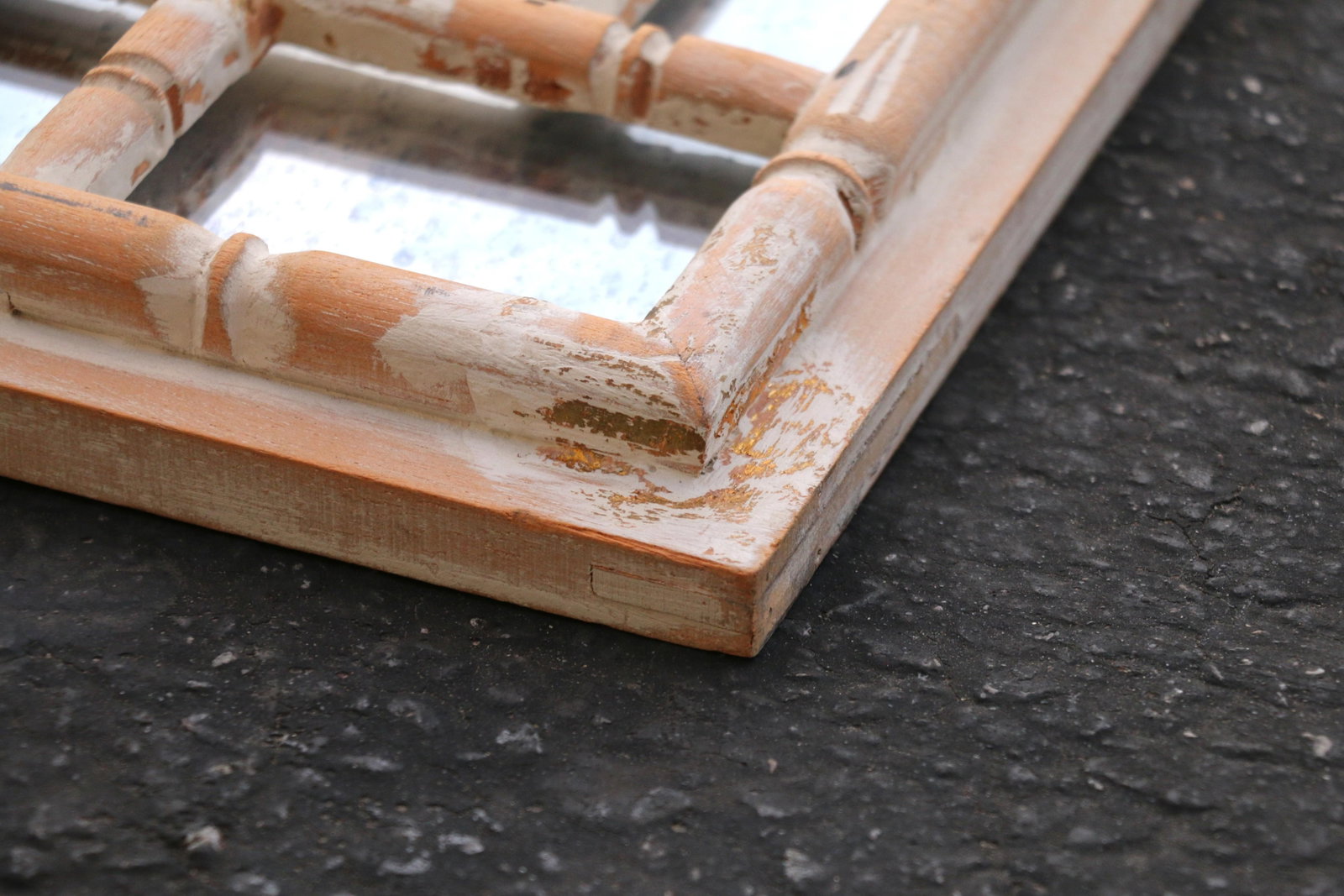 Vintage Italian Faux Bamboo Greek Key Wall Mirror, 1970s - 15