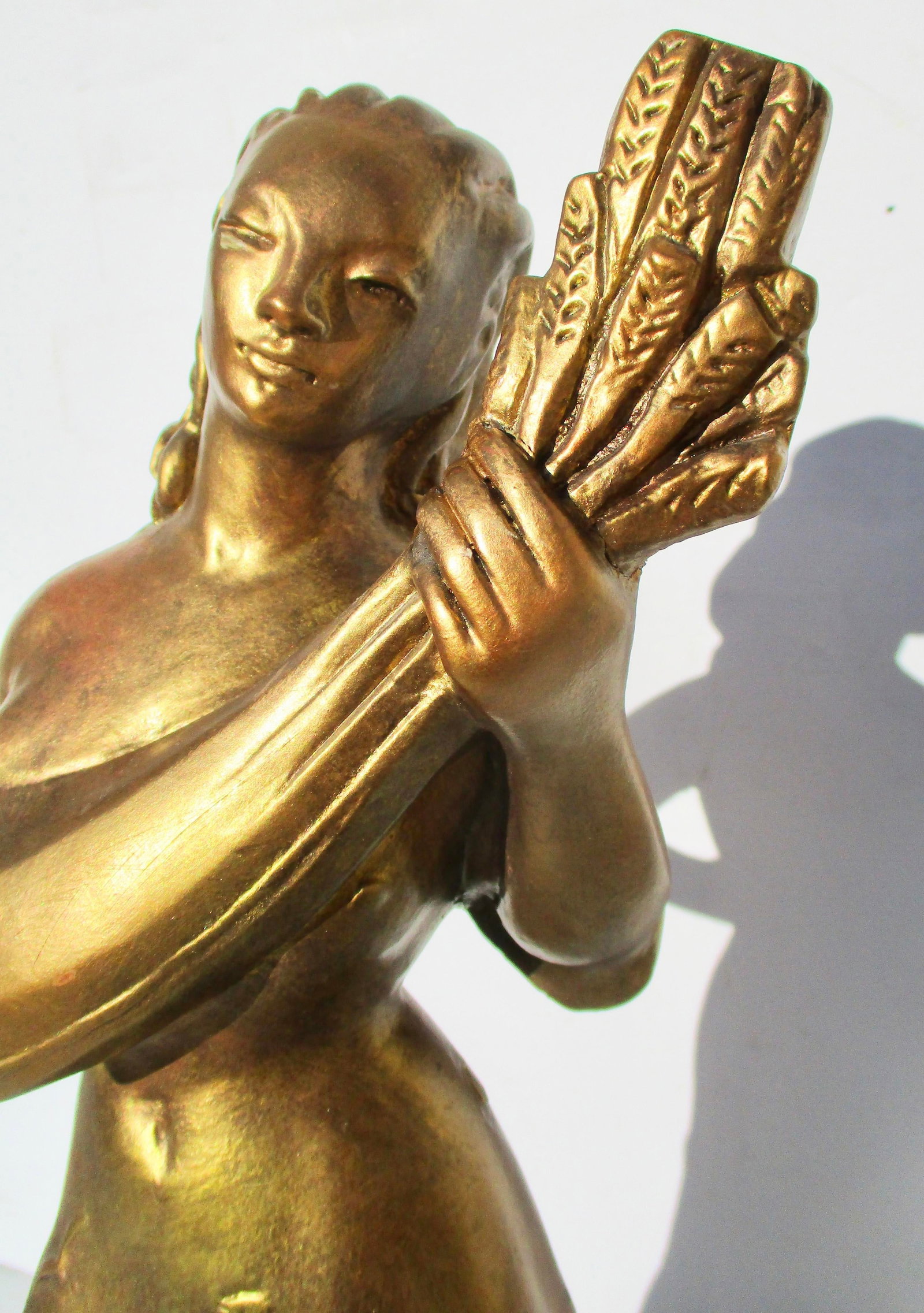 MCM Gilt-Copper Clad Harvest Figure - 10