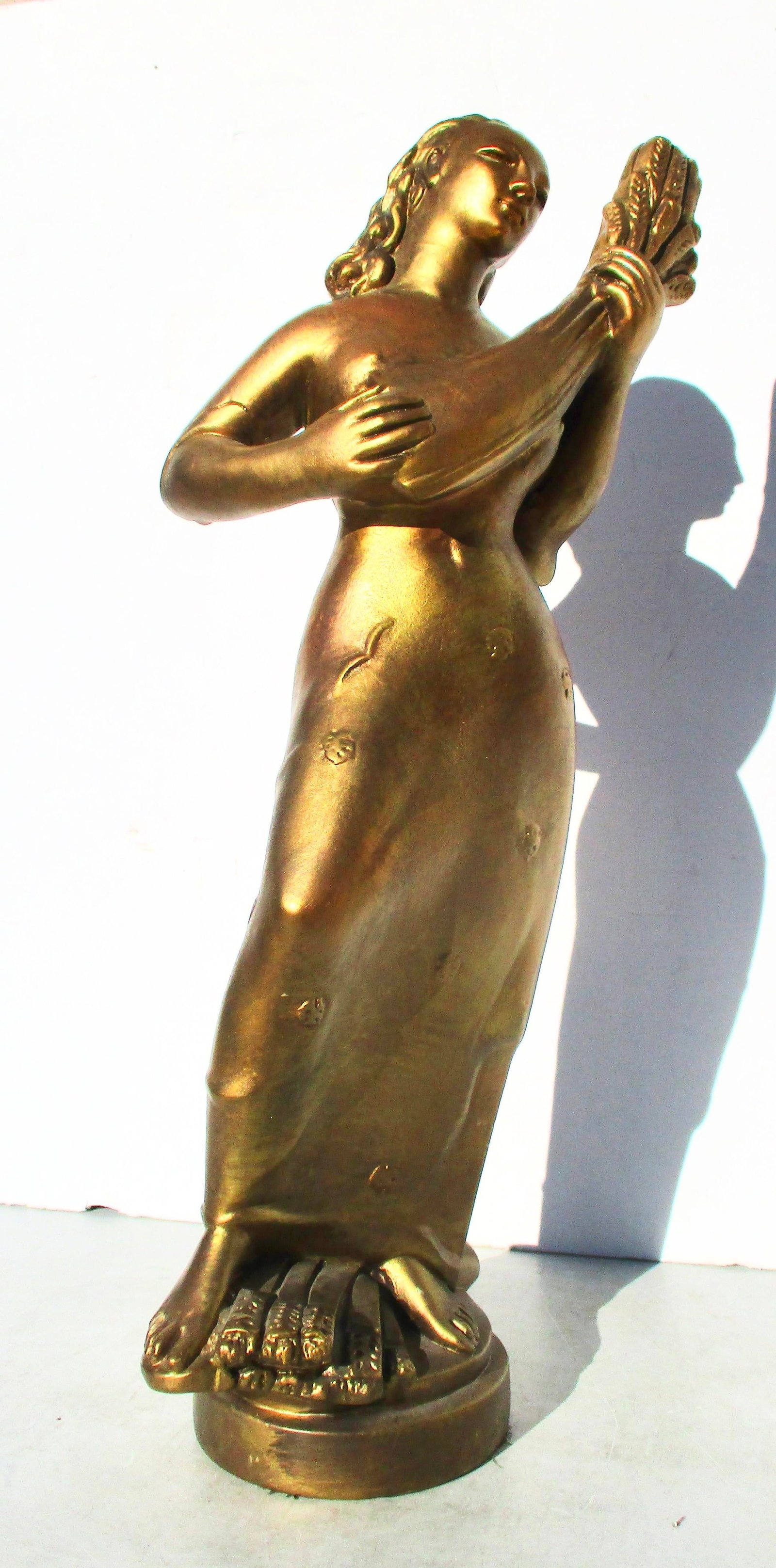 MCM Gilt-Copper Clad Harvest Figure - 3