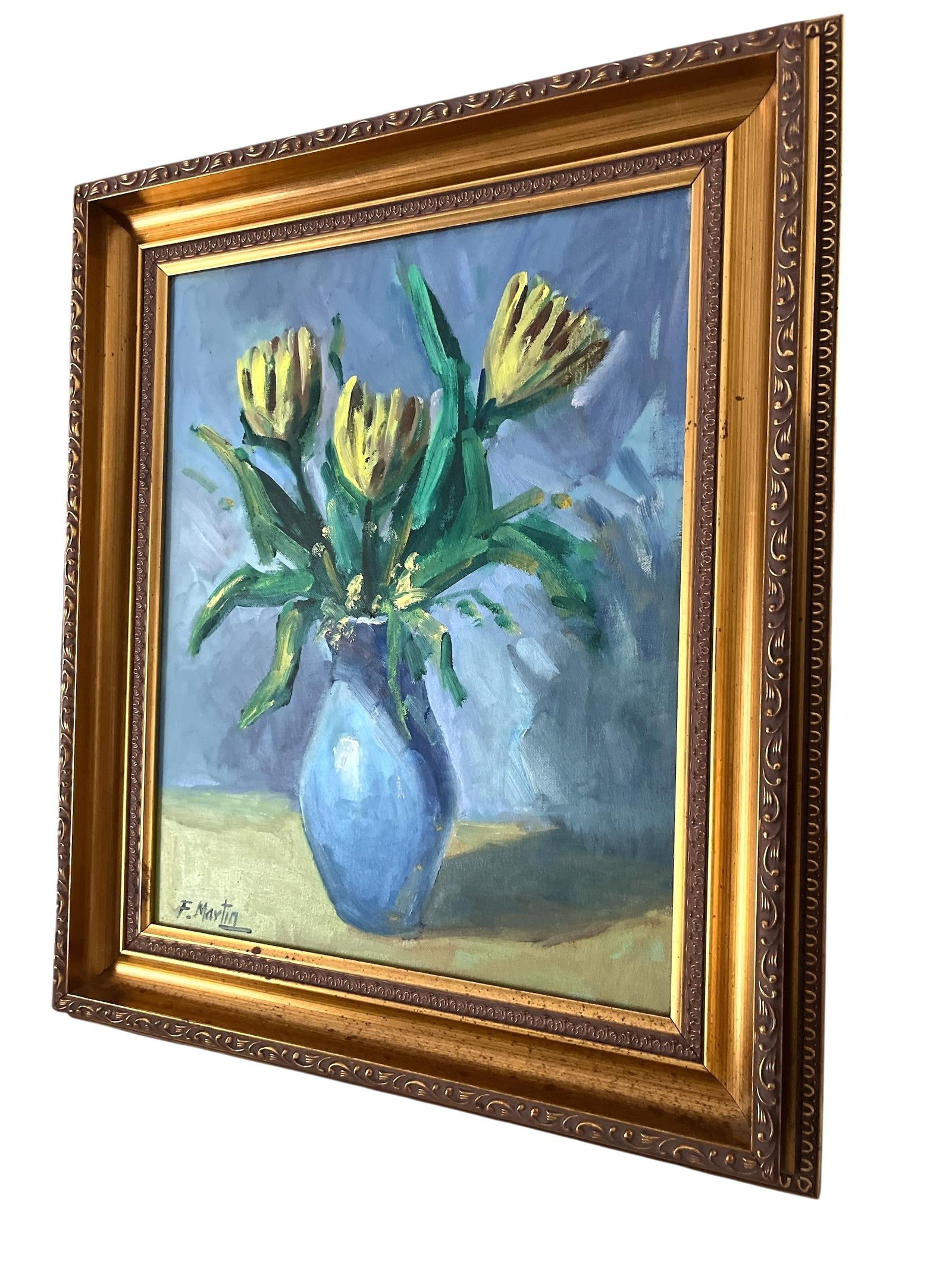 1990s Félix MartÃ­n MartÃ­n (B. 1953) – Expressive Floral Still Life - 2