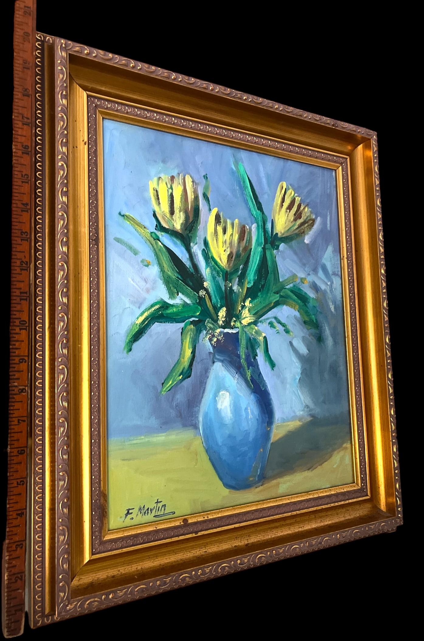 1990s Félix MartÃ­n MartÃ­n (B. 1953) – Expressive Floral Still Life - 4