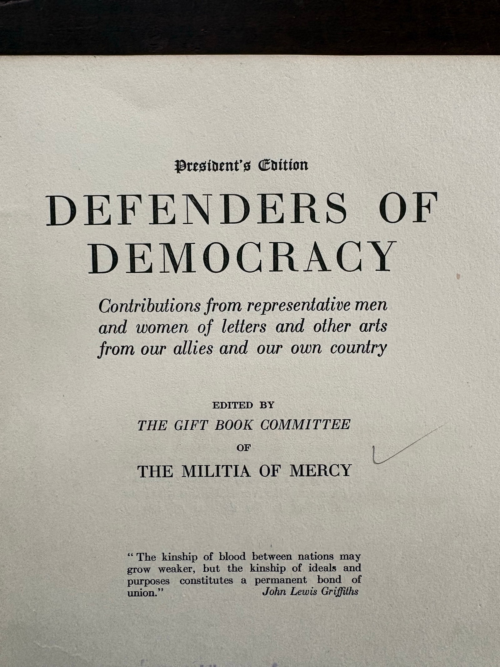 1917 Collectible Hardcover Book Titled Defenders of Democracy - 4