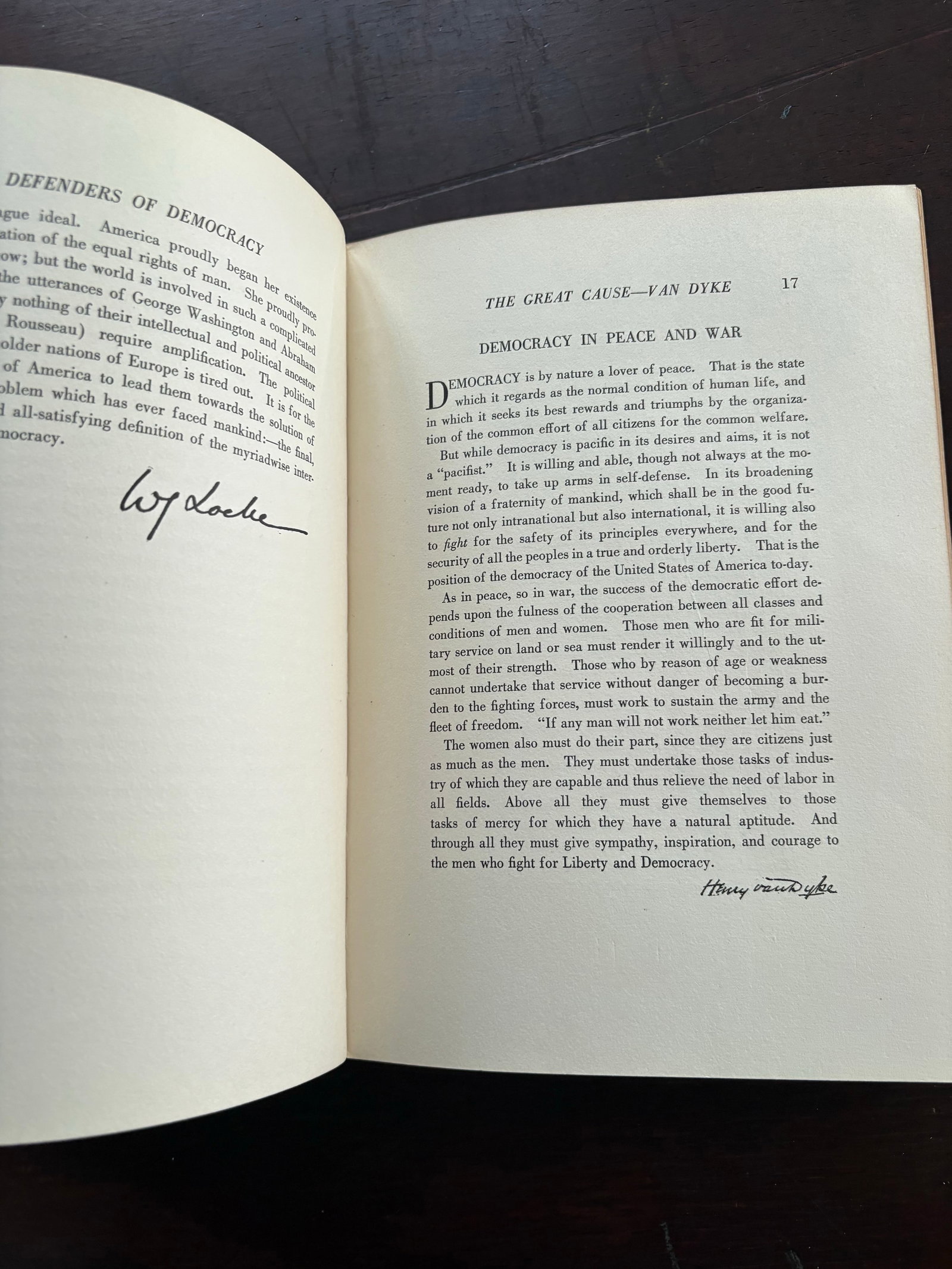 1917 Collectible Hardcover Book Titled Defenders of Democracy - 5