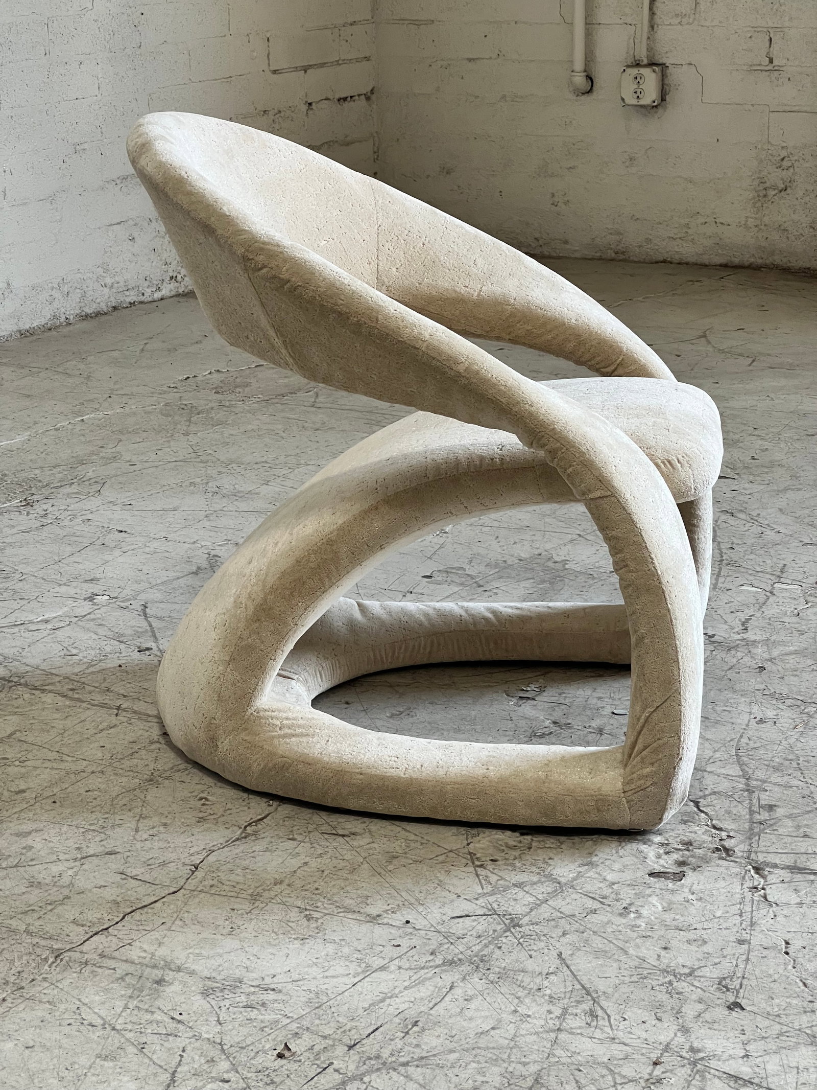 Vintage Post Modern Upholstered Lounge Chair - 2