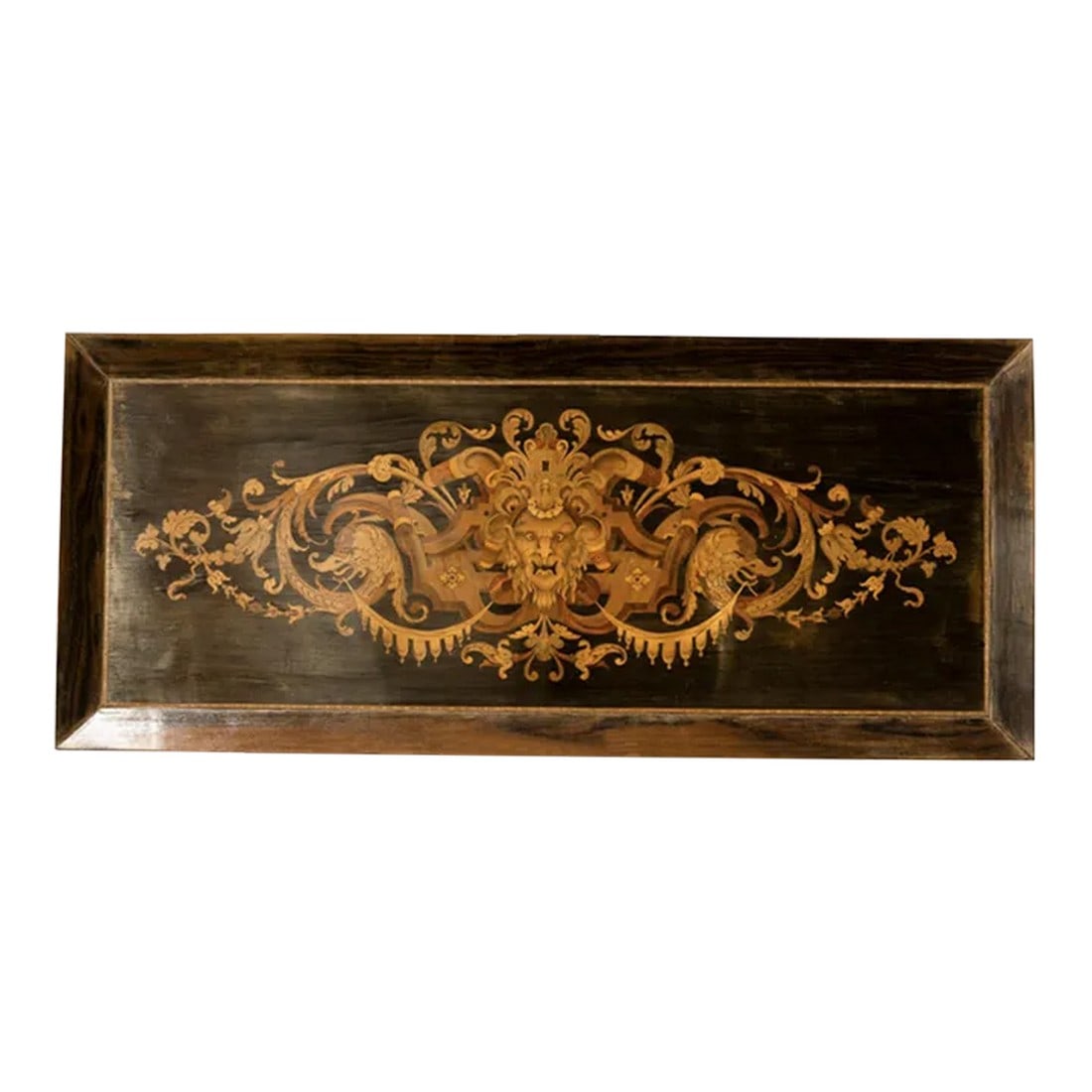19th Century French Framed Marquetry Piece (1 of 7)
