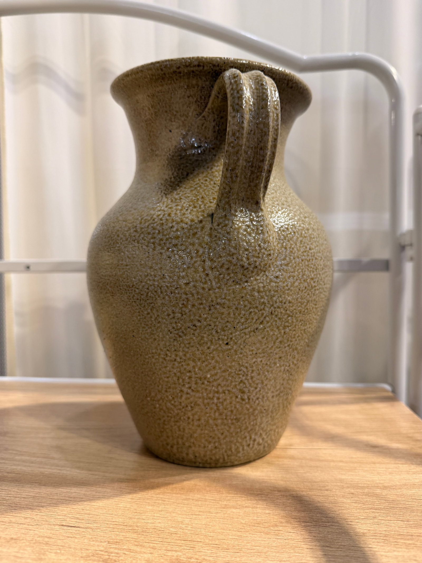 Late 20th Century c.p. Craven North Carolina Studio Pottery Vase - Hand Thrown Folk Pottery, Warm Ho - 2