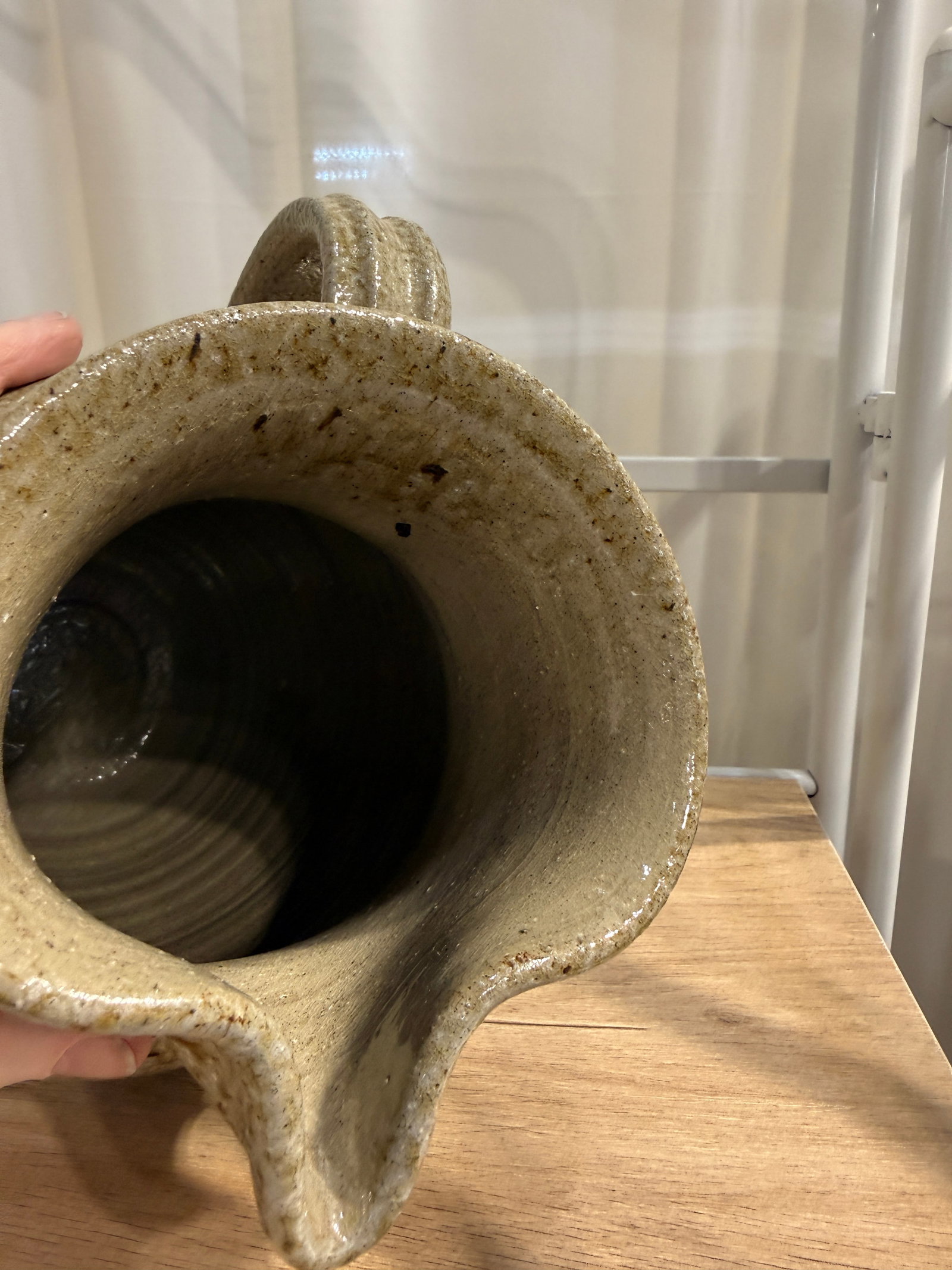 Late 20th Century c.p. Craven North Carolina Studio Pottery Vase - Hand Thrown Folk Pottery, Warm Ho - 3