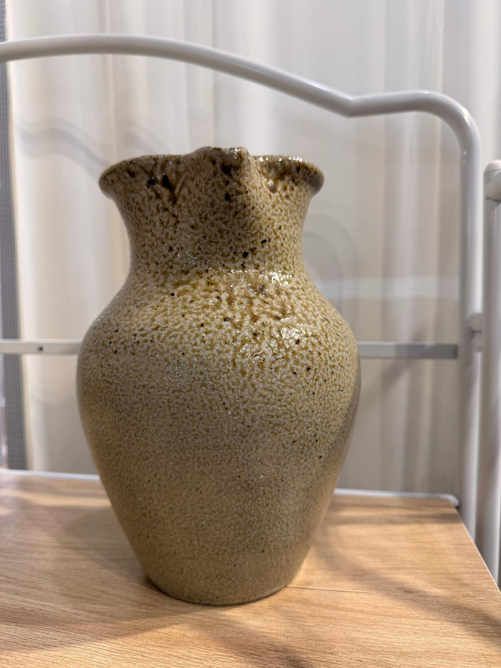 Late 20th Century c.p. Craven North Carolina Studio Pottery Vase - Hand Thrown Folk Pottery, Warm Ho - 5