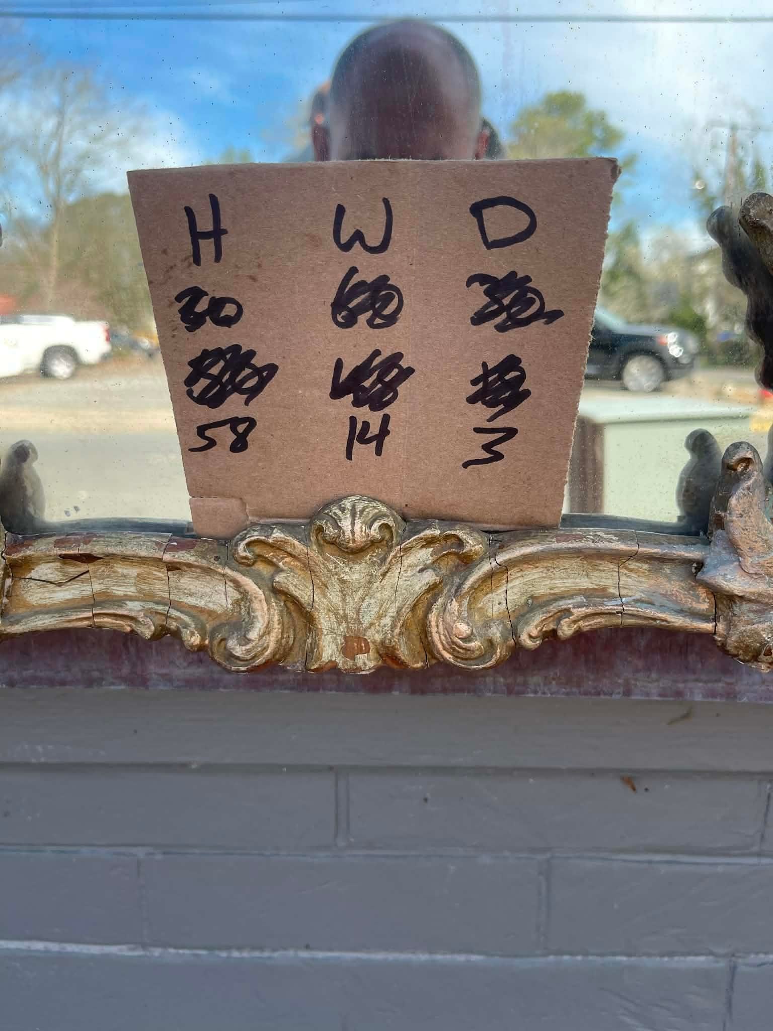 Chinoiserie Gilt MCM Hollywood Regency Mirror 1950s - 7