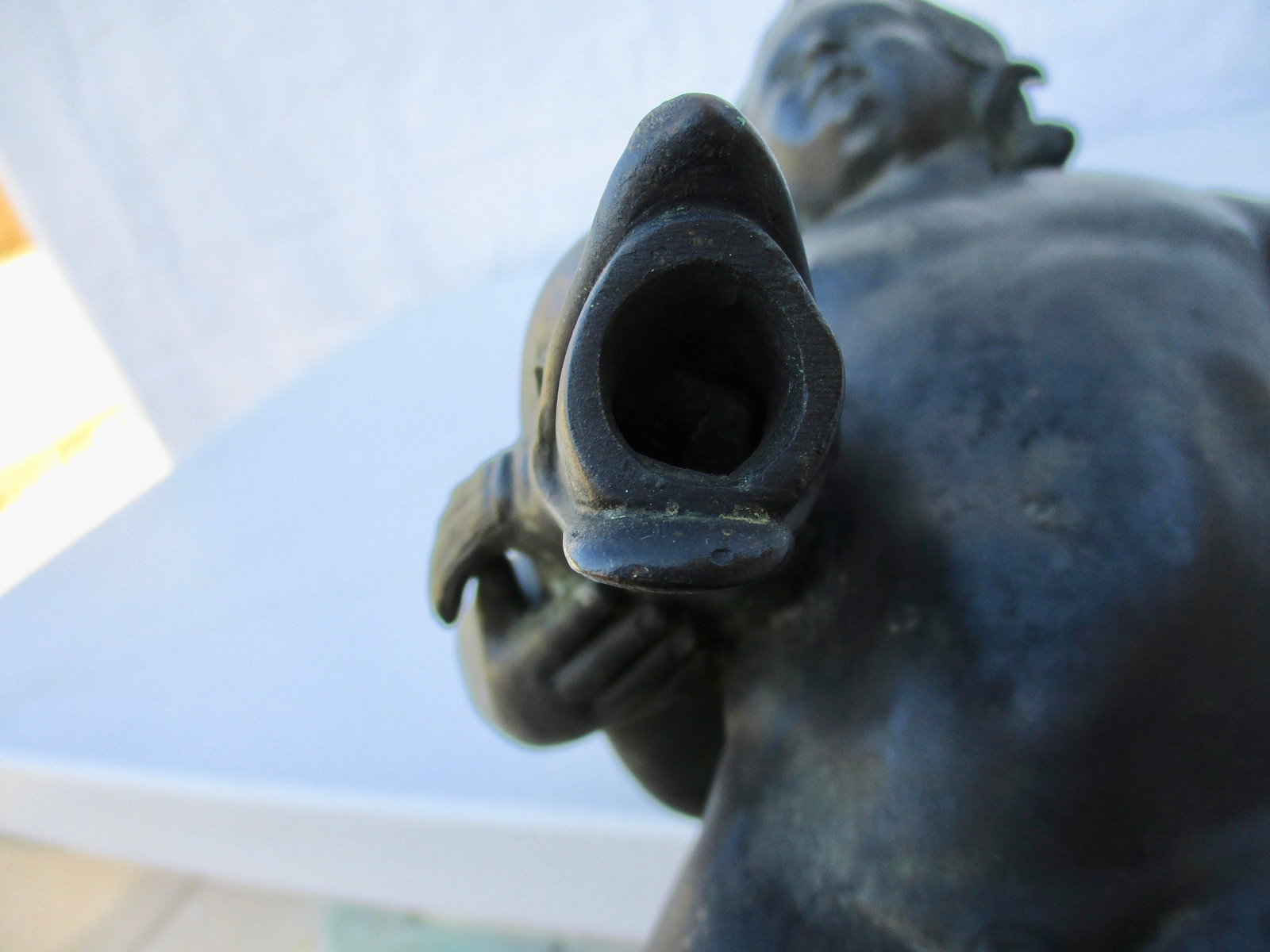 Grand Tour Bronze Puti With Dolphin Fountain - 11